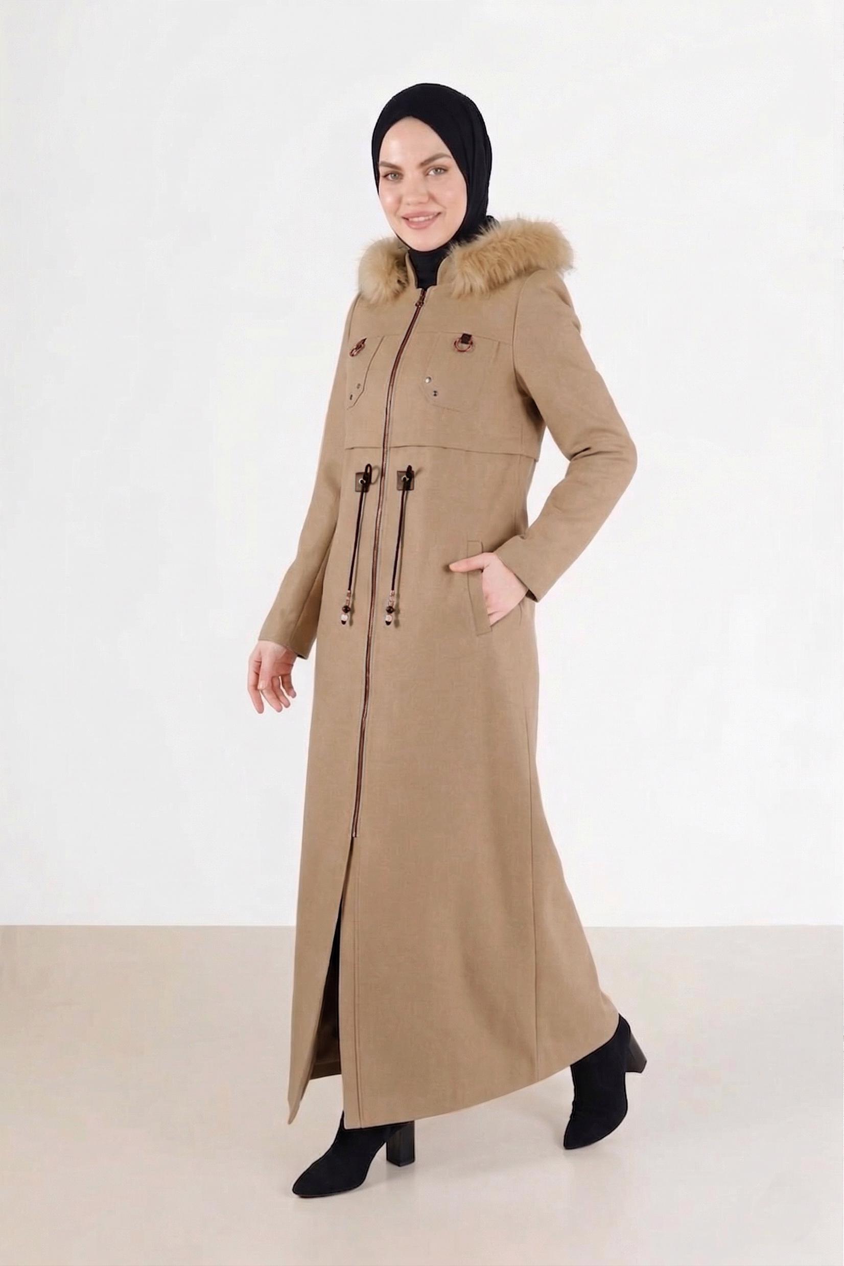 Vêtements hijab BRUN 90230 7882 MANTO 38/44 TEK40