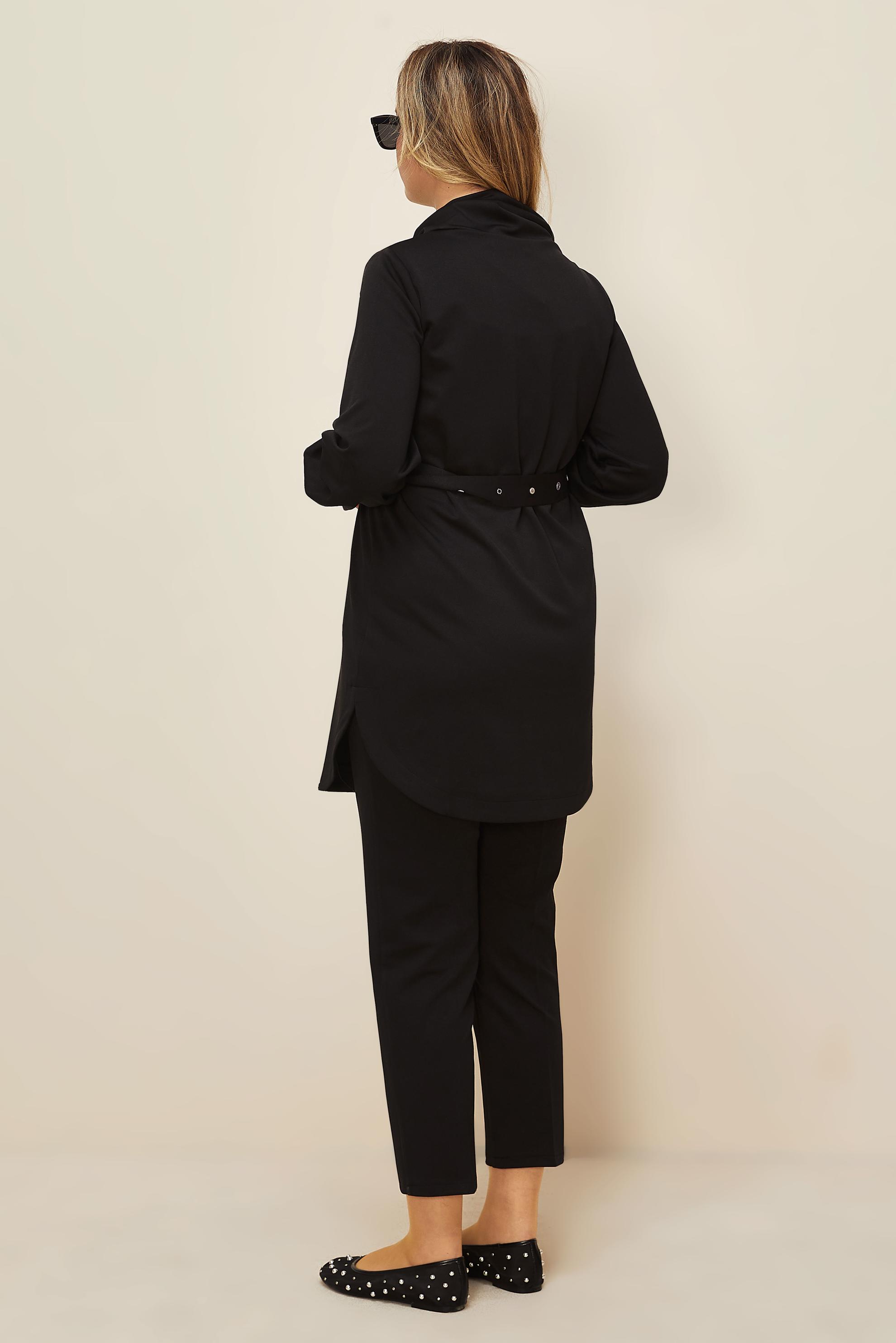 Hijab clothing BLACK BELTED PANTSUIT 42450