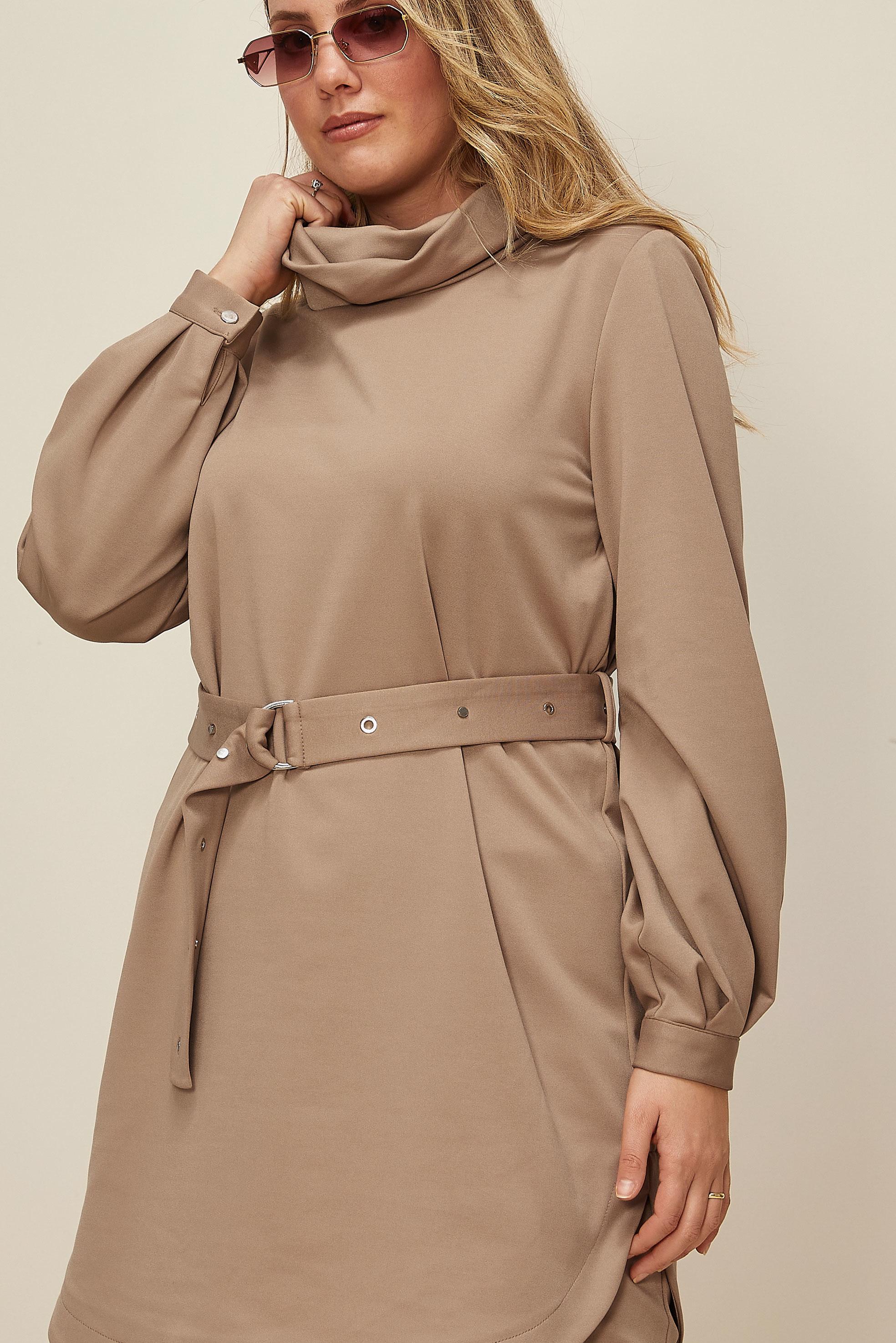 Hijab clothing BEIGE BELTED PANTSUIT 42450