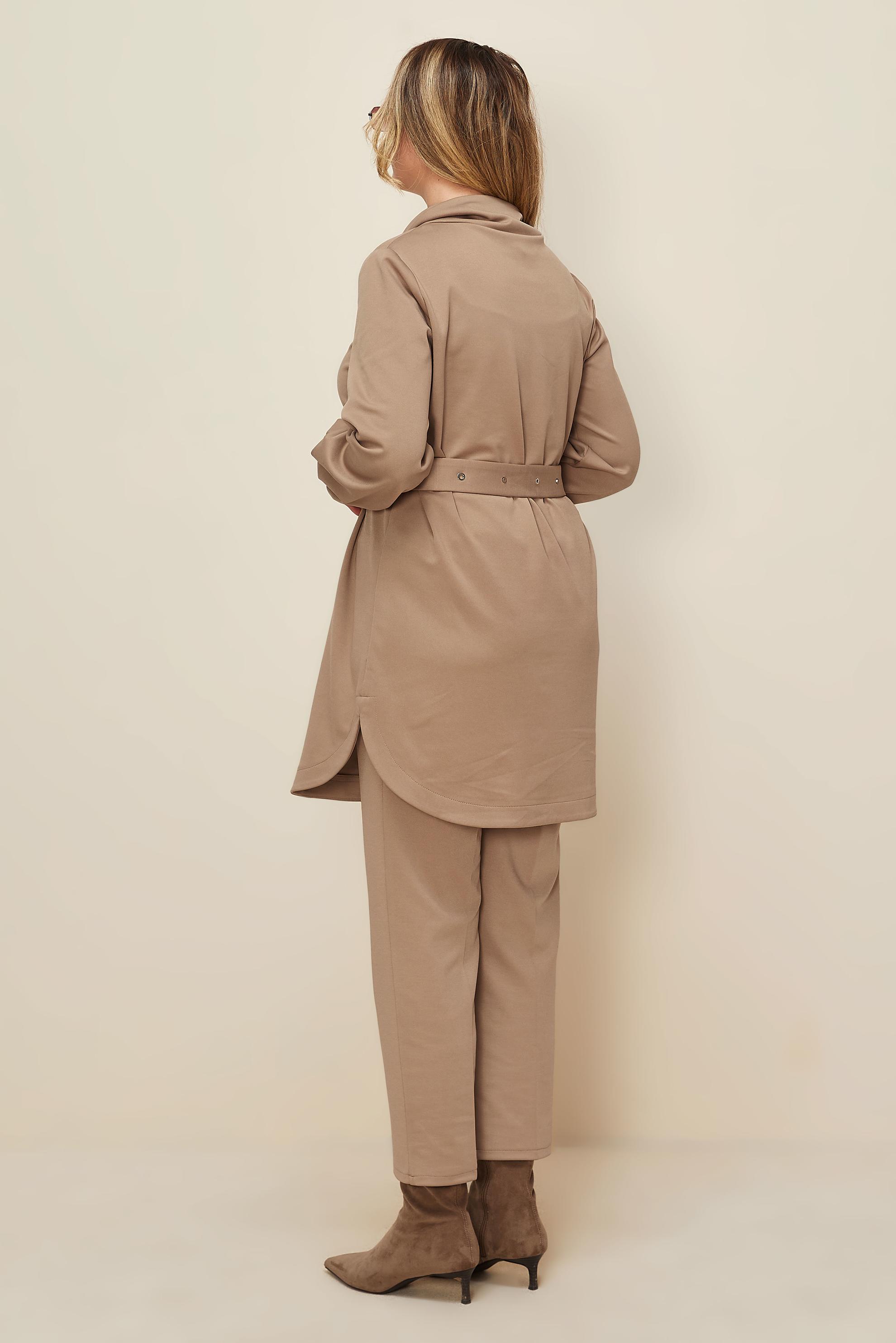 Hijab clothing BEIGE BELTED PANTSUIT 42450