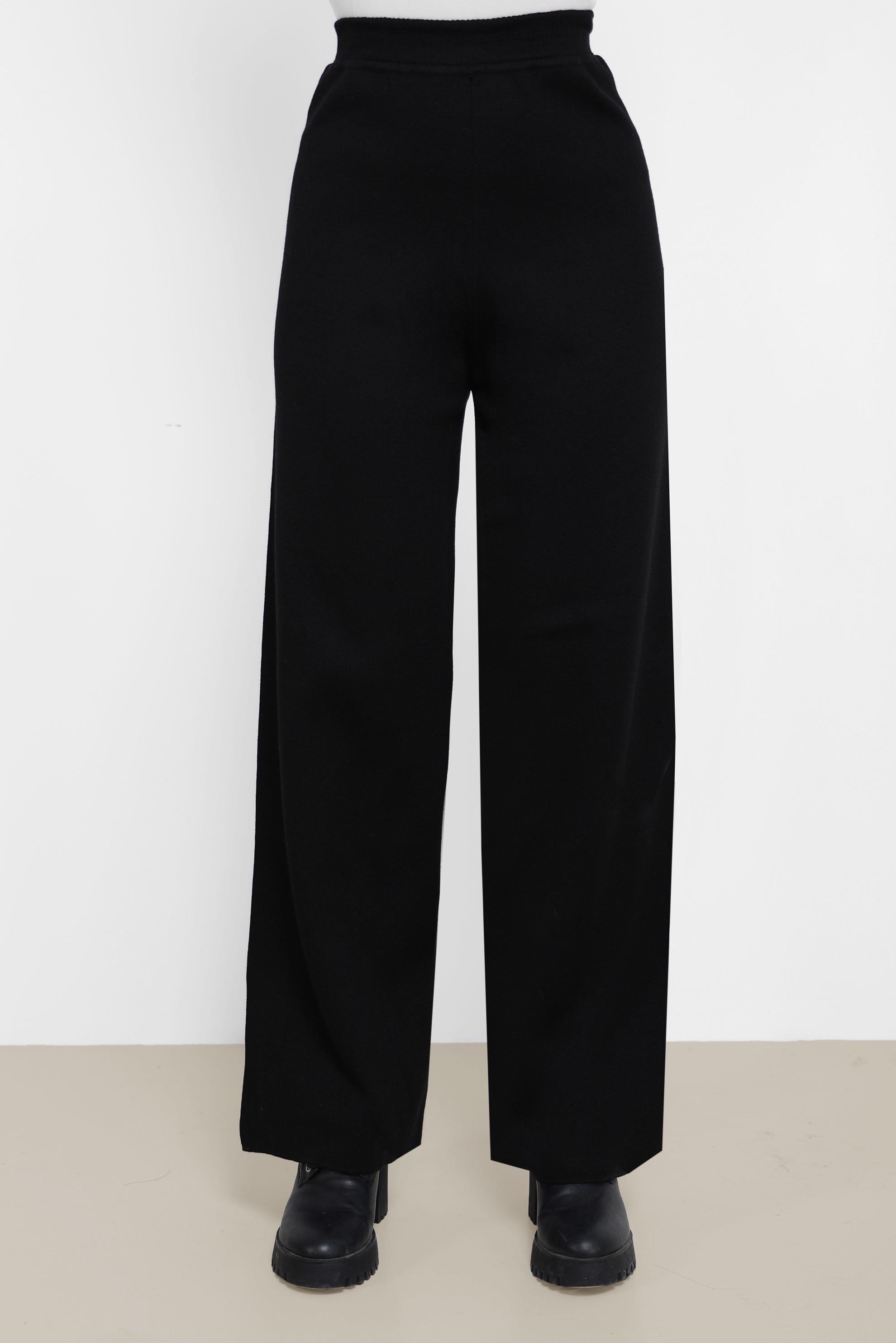 Tesettür giyim SİYAH BASIC TRİKO PANTOLON 70260 