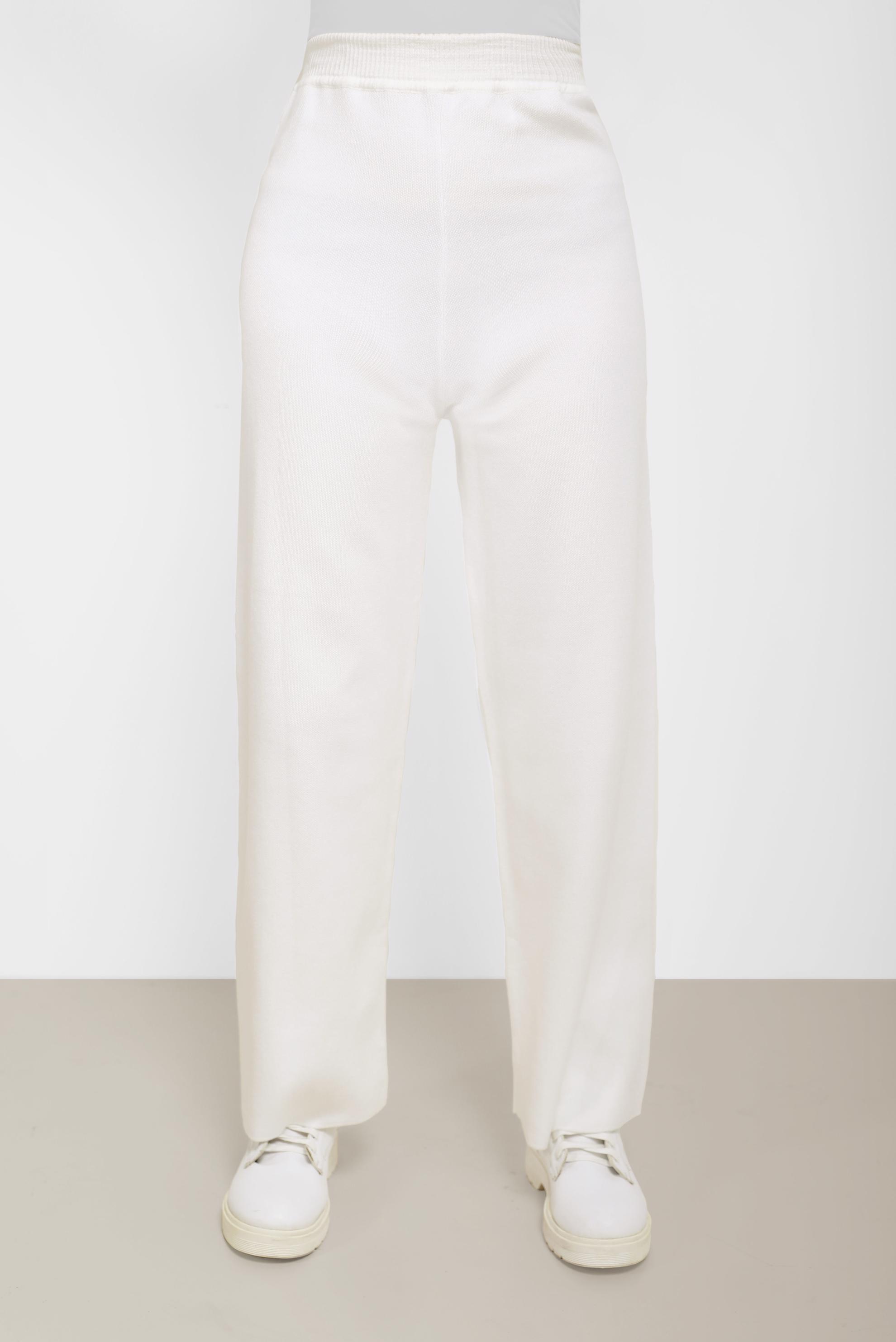 Tesettür giyim BEYAZ BASIC TRİKO PANTOLON 70260 