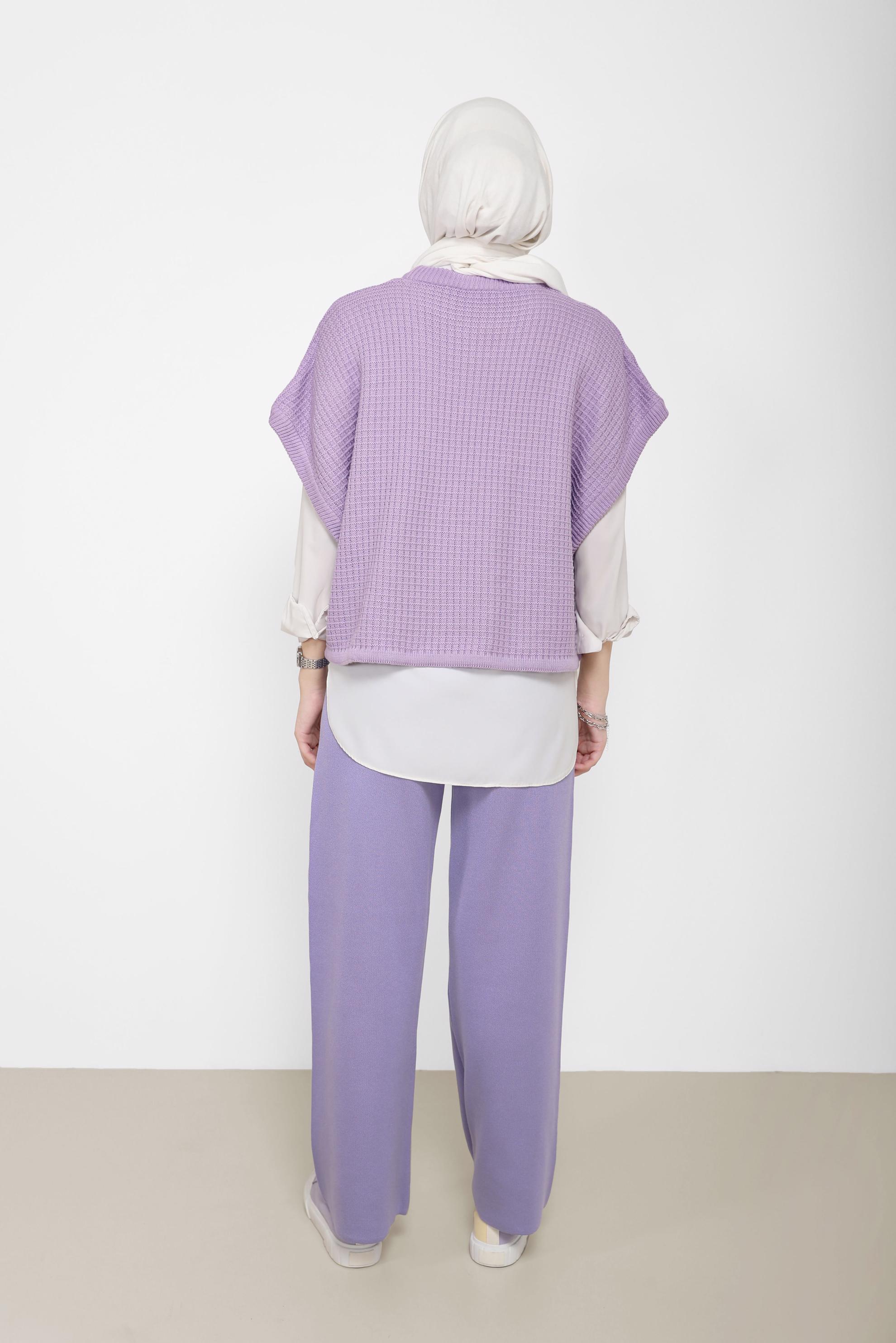 Hijab clothing PURPLE BASIC KNITWEAR PANTS 70260 
