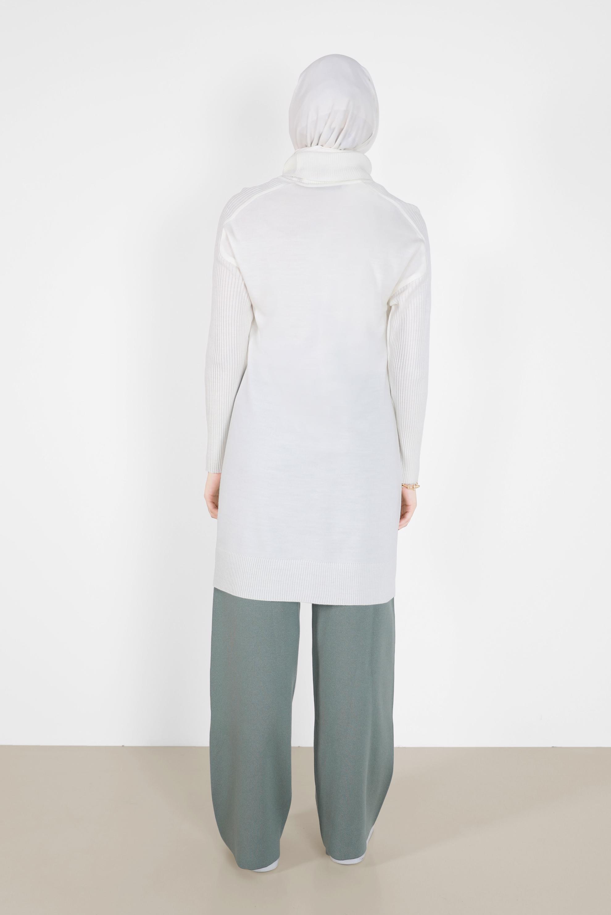 Tesettür giyim YEŞİL BASIC TRİKO PANTOLON 70260 