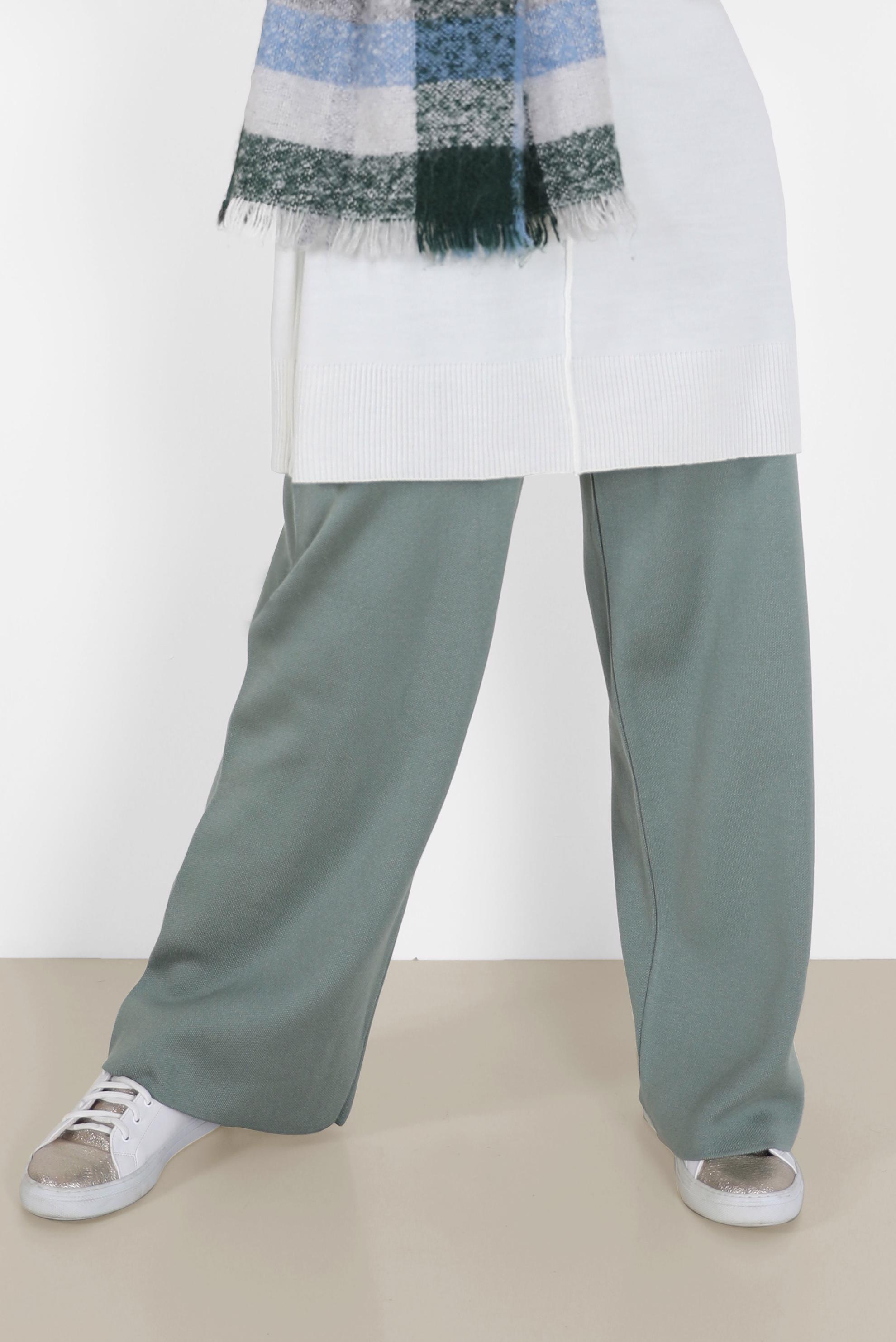 Tesettür giyim YEŞİL BASIC TRİKO PANTOLON 70260 