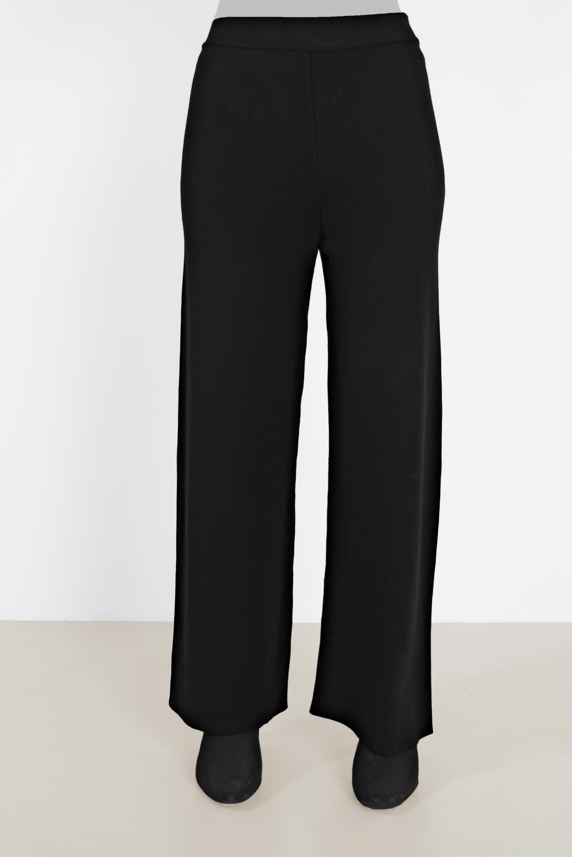 Vêtements hijab NOIR PANTALON EN MAILLE 70261