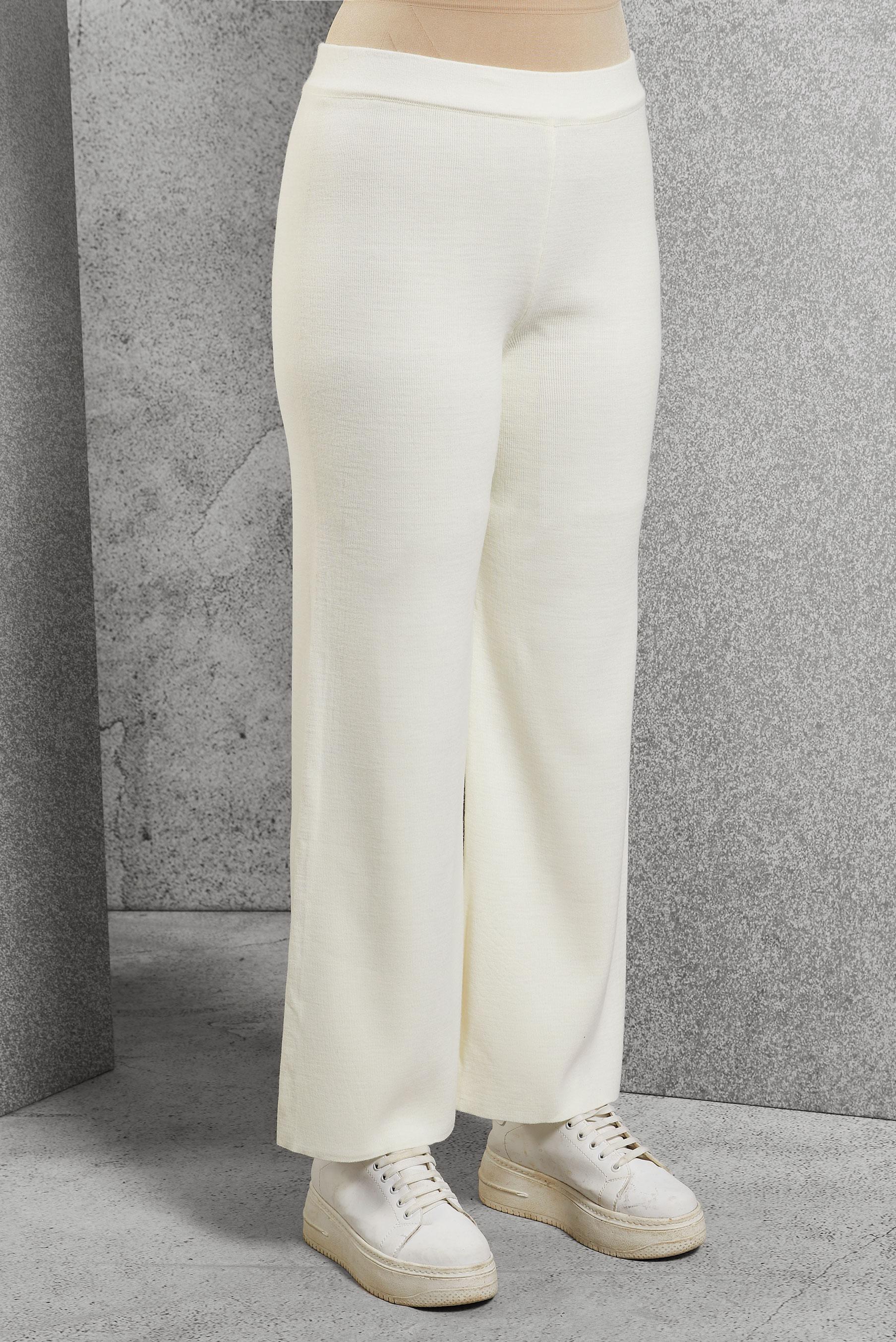 Tesettür giyim BEYAZ TRİKO PANTOLON 70261 