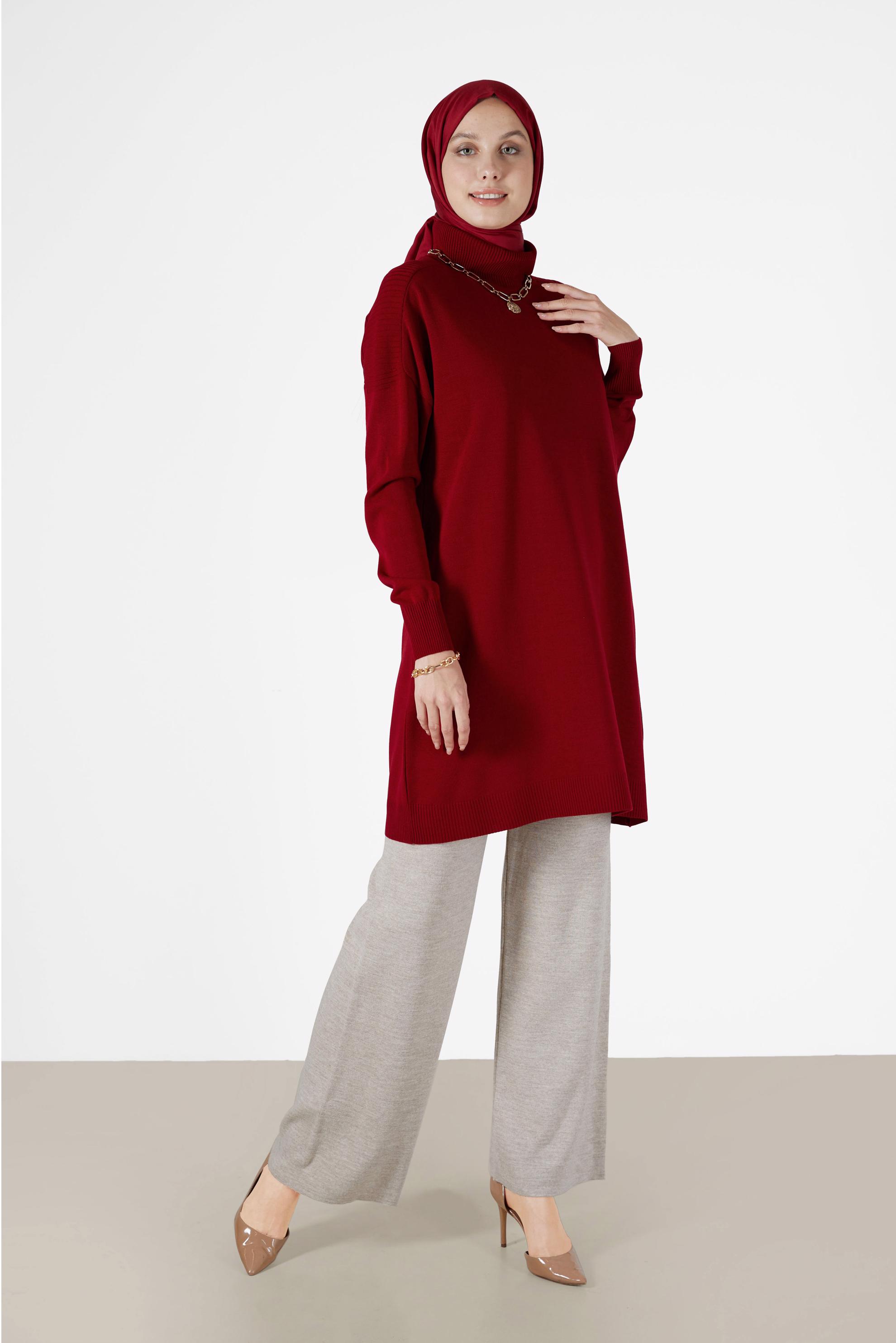 Vêtements hijab BEIGE PANTALON EN MAILLE 70261