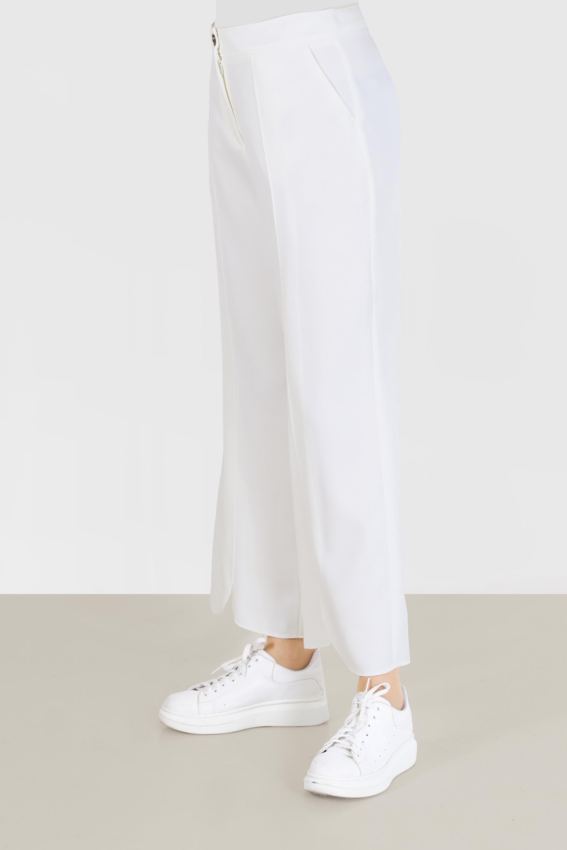 Tesettür giyim BEYAZ ASİMETRİK KESİM PAÇA DETAYLI PANTOLON 70263 