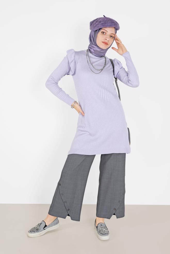 Hijab clothing  BUTTON DETAIL PANTS 70265  - ALVİNA
