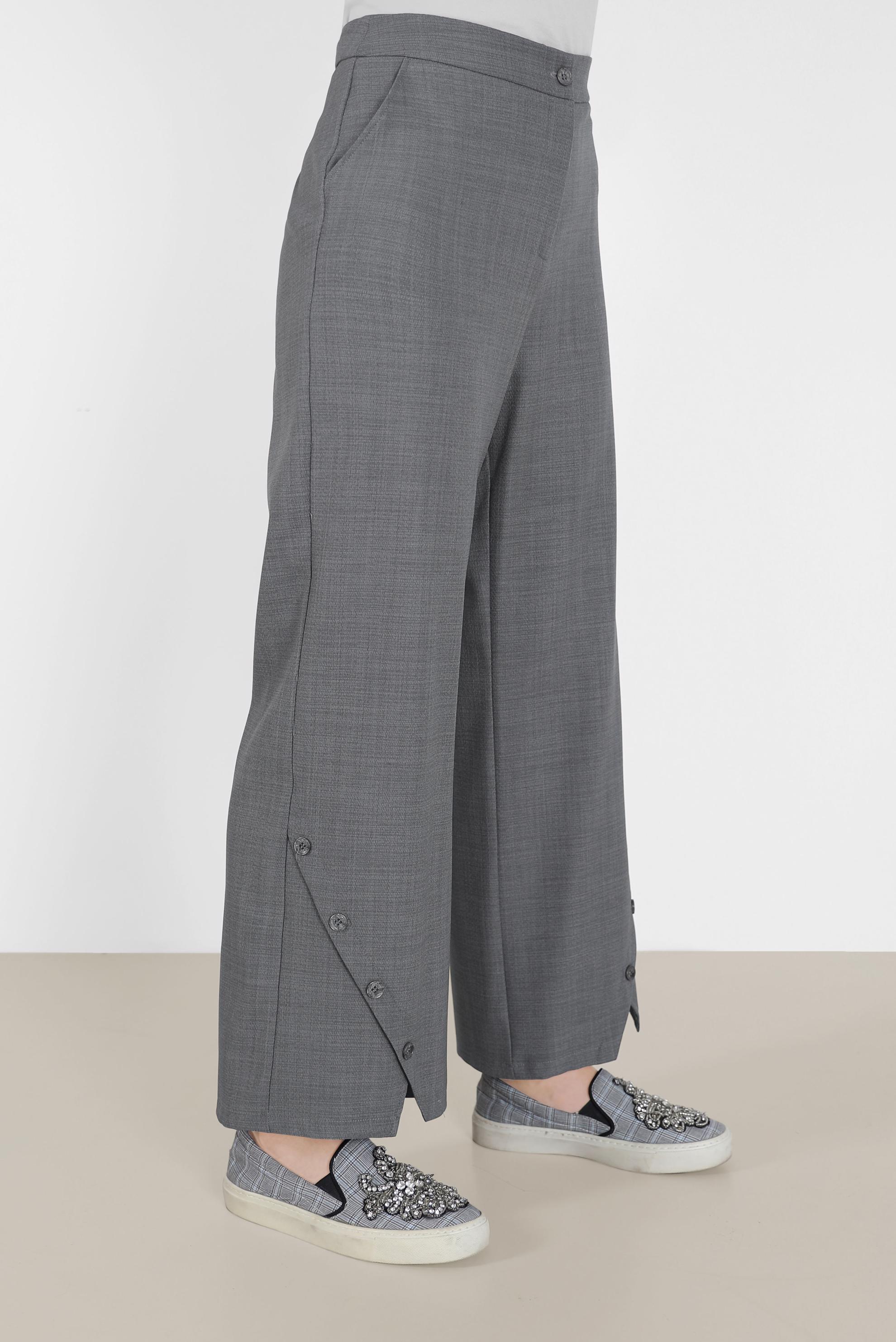 Hijab clothing GREY BUTTON DETAIL PANTS 70265 