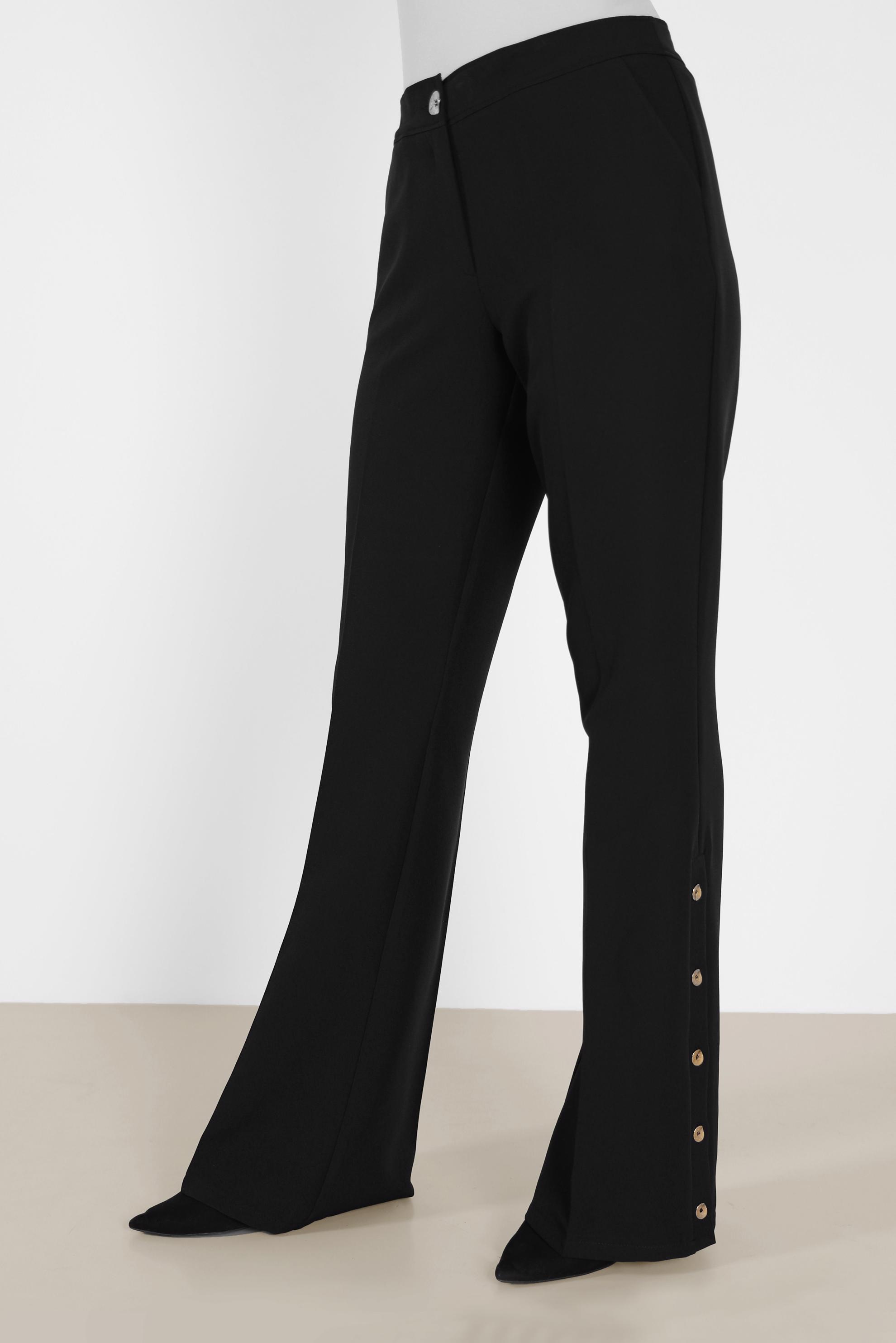 Hijab clothing BLACK BUTTON DETAIL PANTS 70266