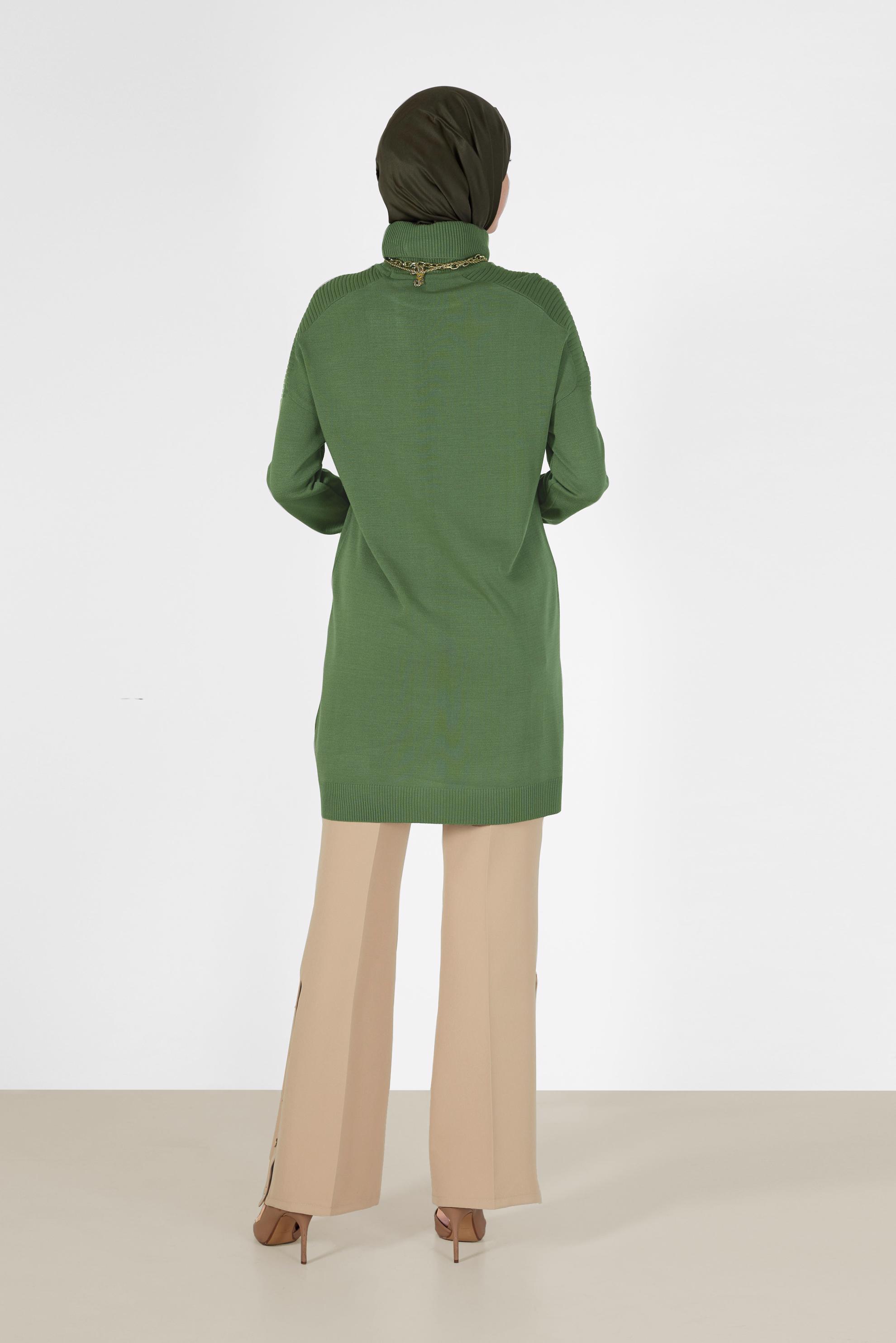 Tesettür giyim BEJ DÜĞME DETAYLI PANTOLON 70266 