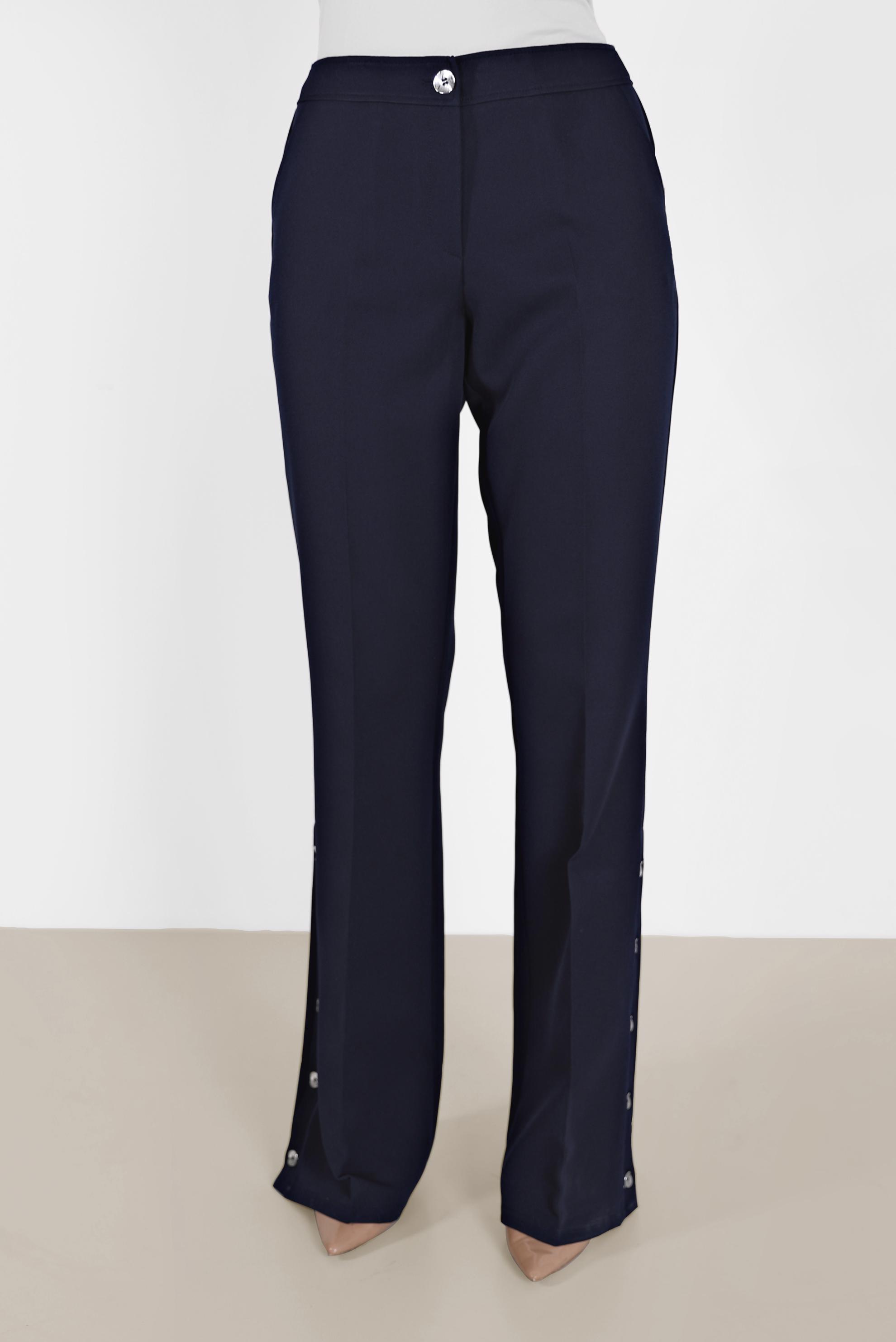 Tesettür giyim LACİVERT DÜĞME DETAYLI PANTOLON 70266 