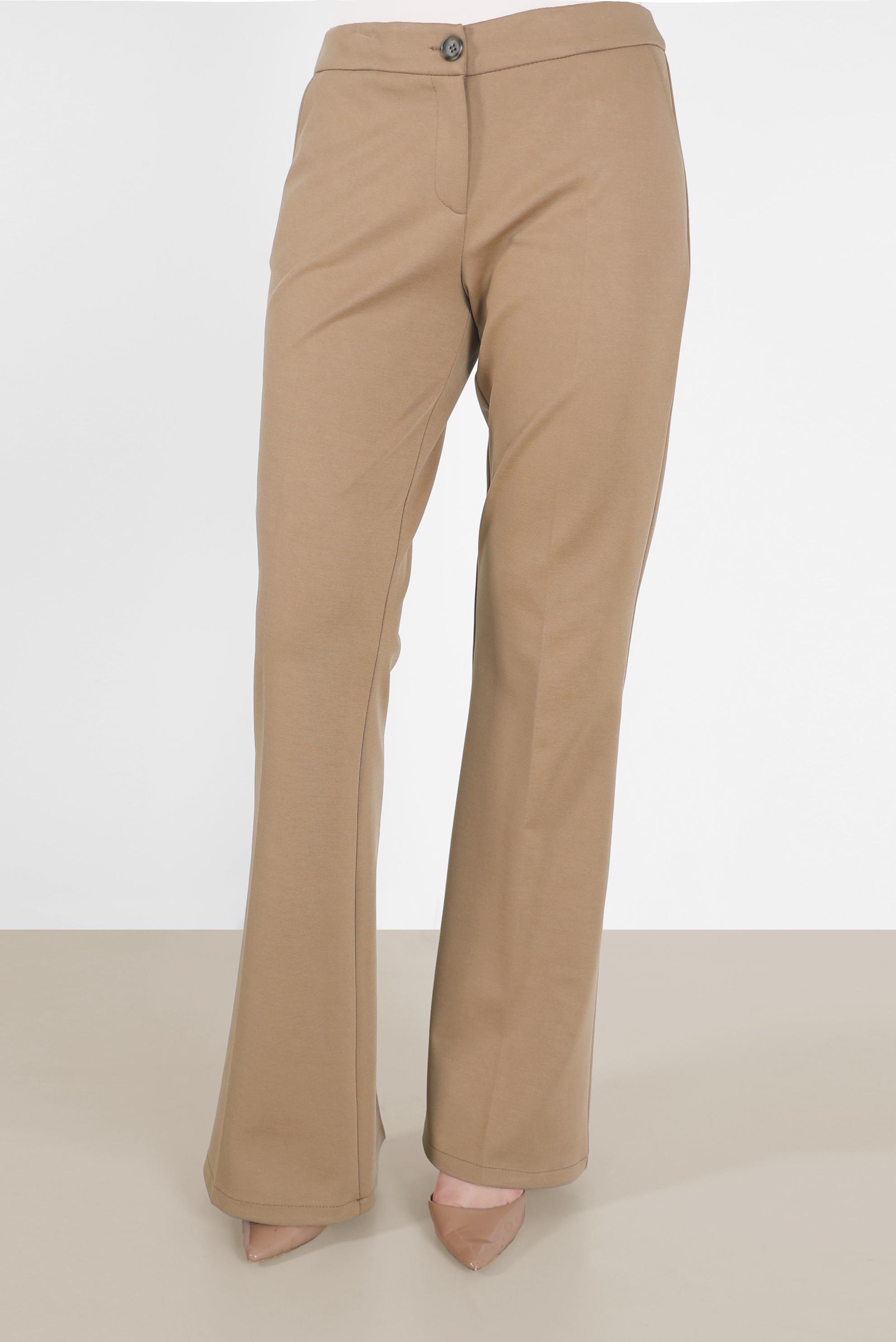 Tesettür giyim BEJ İSPANYOL PAÇA PANTOLON 70268 