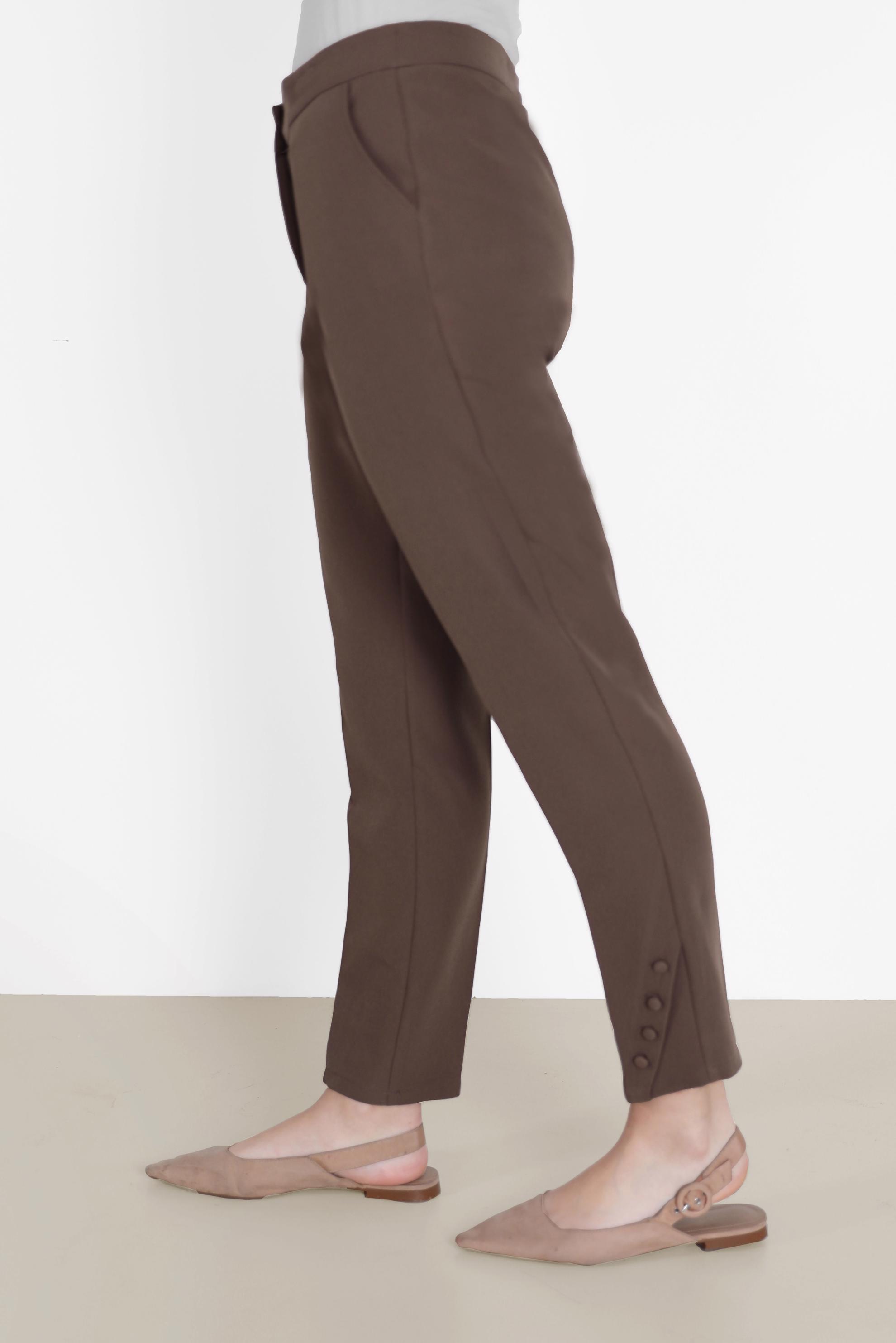 Hijab clothing MINK BUTTON DETAIL TROUSERS 70269 