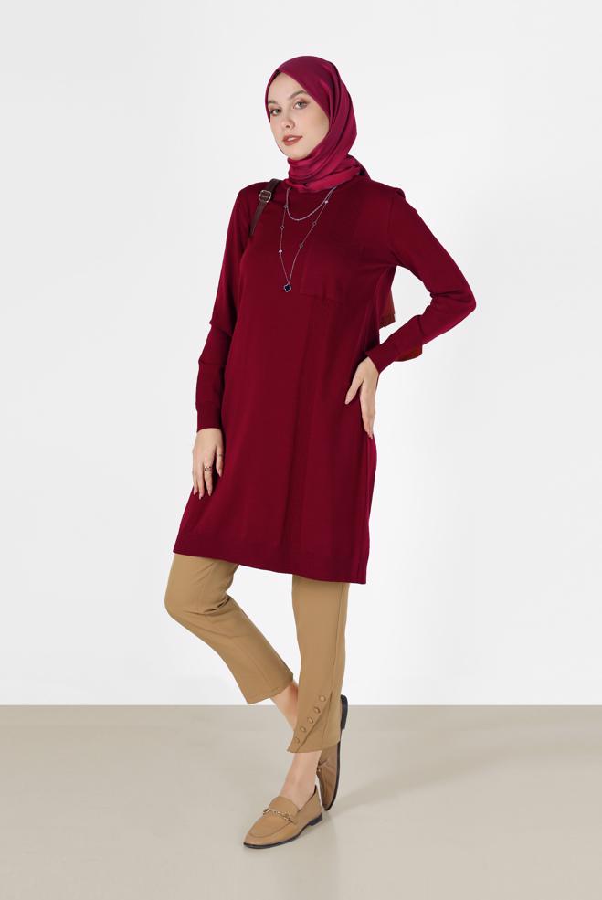 Tesettür giyim  DÜĞME DETAYLI PANTOLON 70269  - ALVİNA