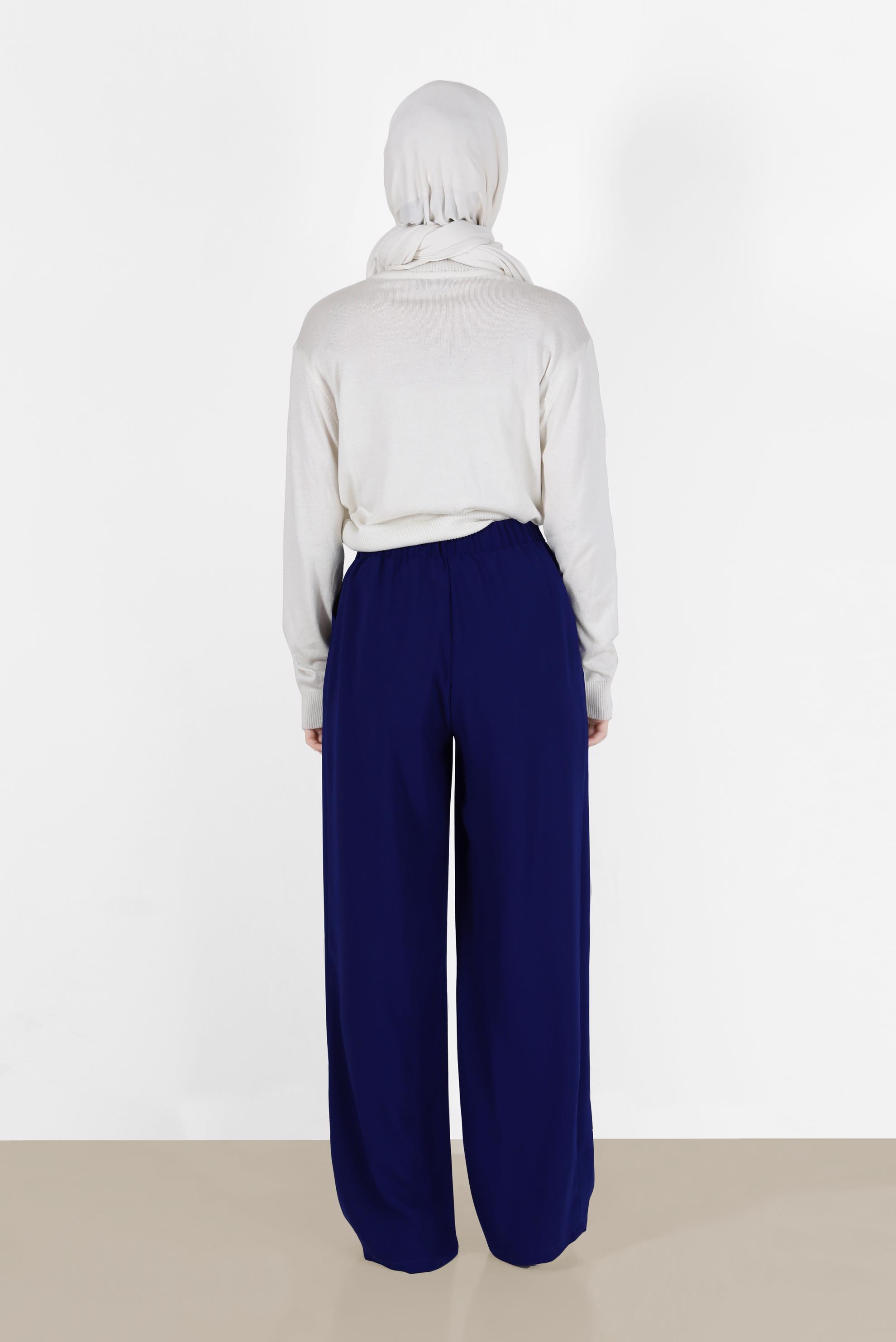 Tesettür giyim LACİVERT GENİŞ KESİM PANTOLON 70272 