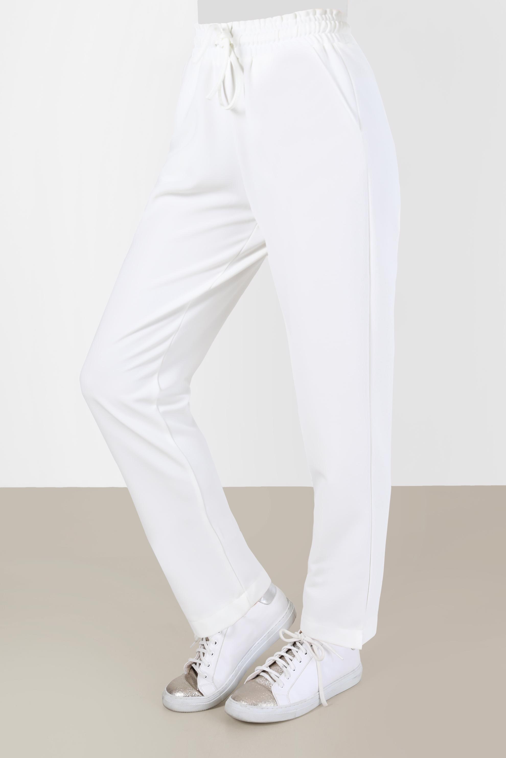 Tesettür giyim BEYAZ BELİ LASTİKLİ PANTOLON 70275 