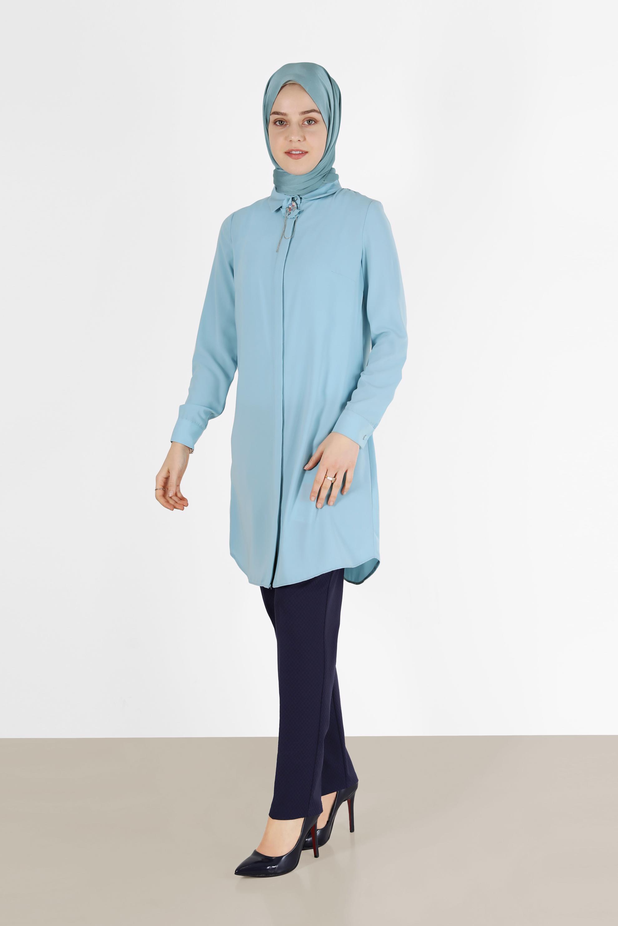 Vêtements hijab BLEU MARINE PANTALON COUPE CLASSIQUE 70278