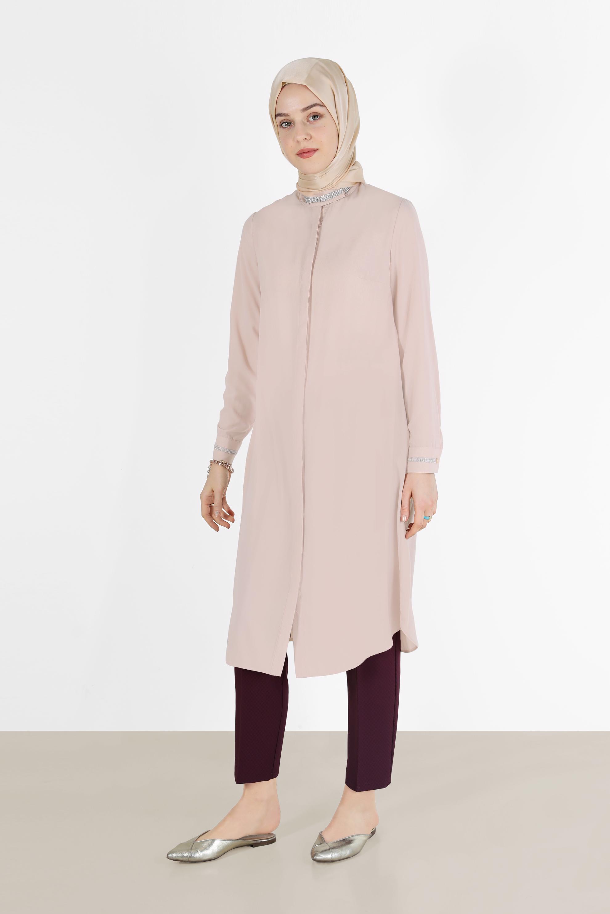 Vêtements hijab PRUNE PANTALON COUPE CLASSIQUE 70278