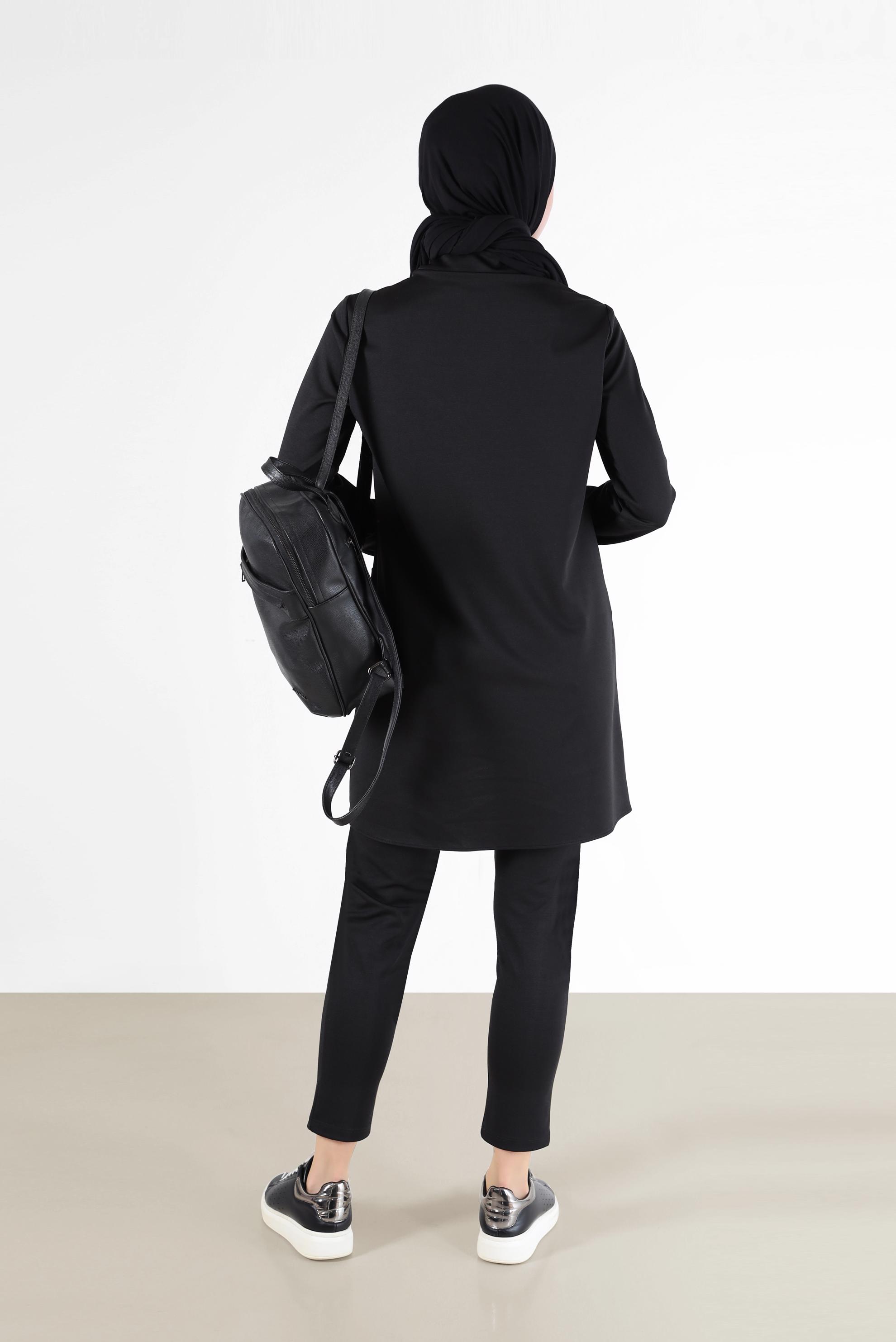 Tesettür giyim SİYAH DAR PAÇA PANTOLON 70279 