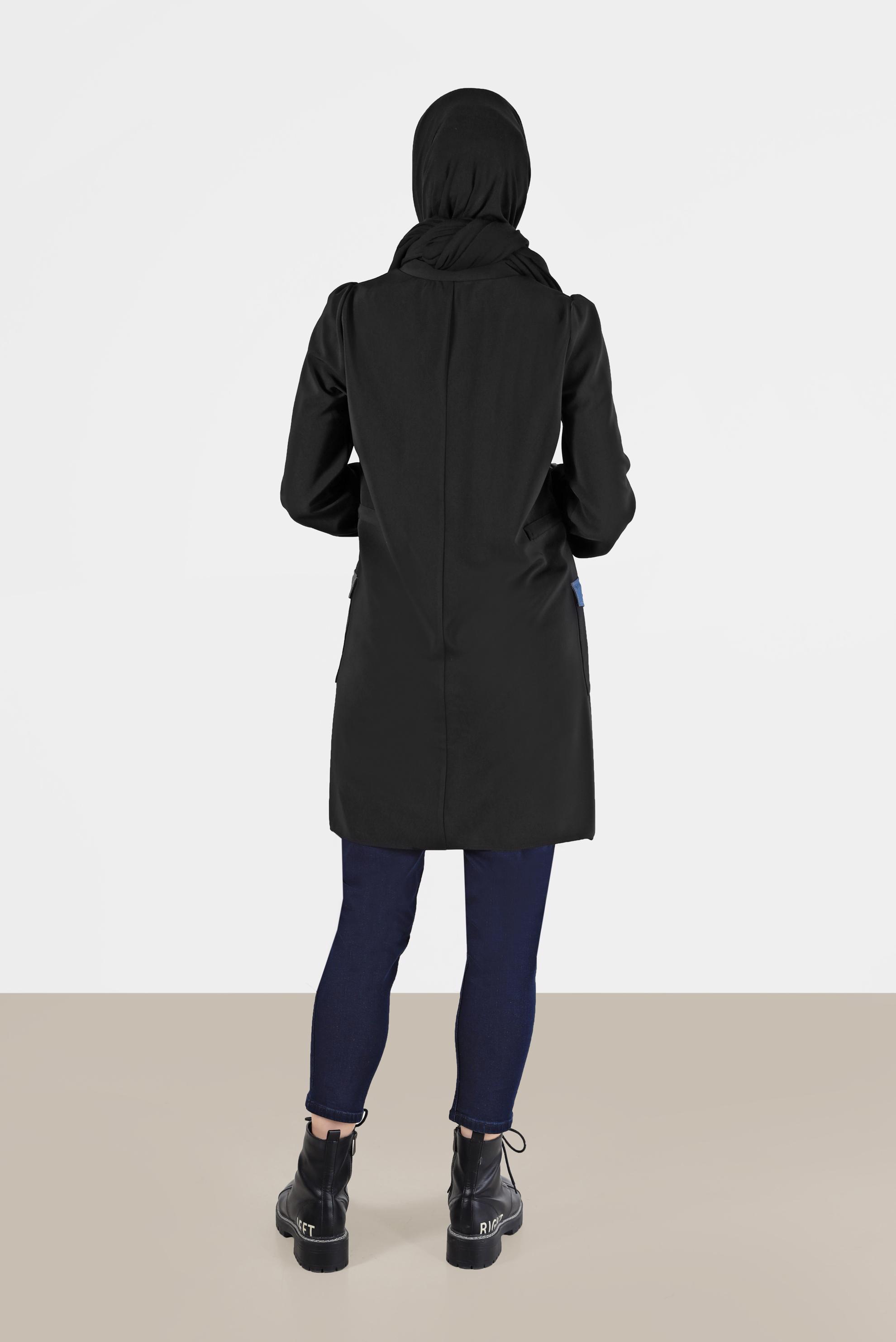 Tesettür giyim MAVİ DAR PAÇA PANTOLON 70283 