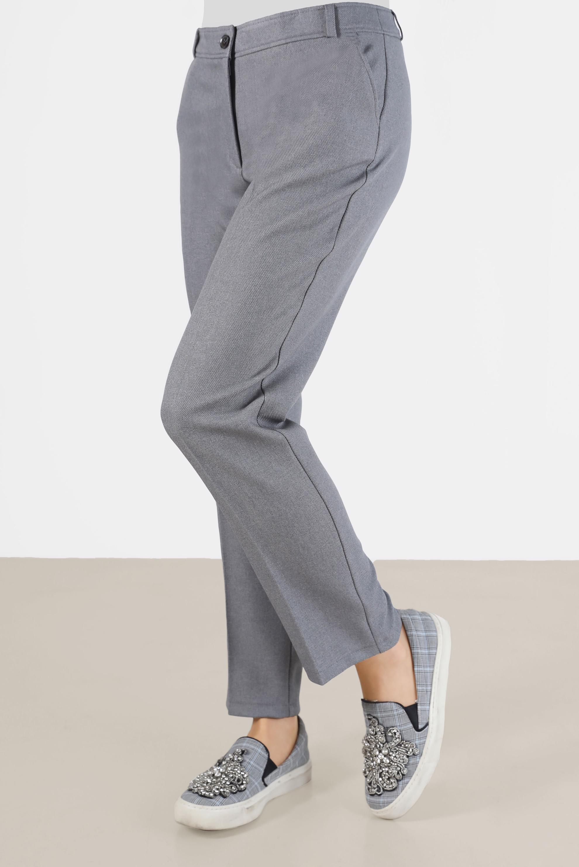 Tesettür giyim GRİ BORU PAÇA PANTOLON 70287 