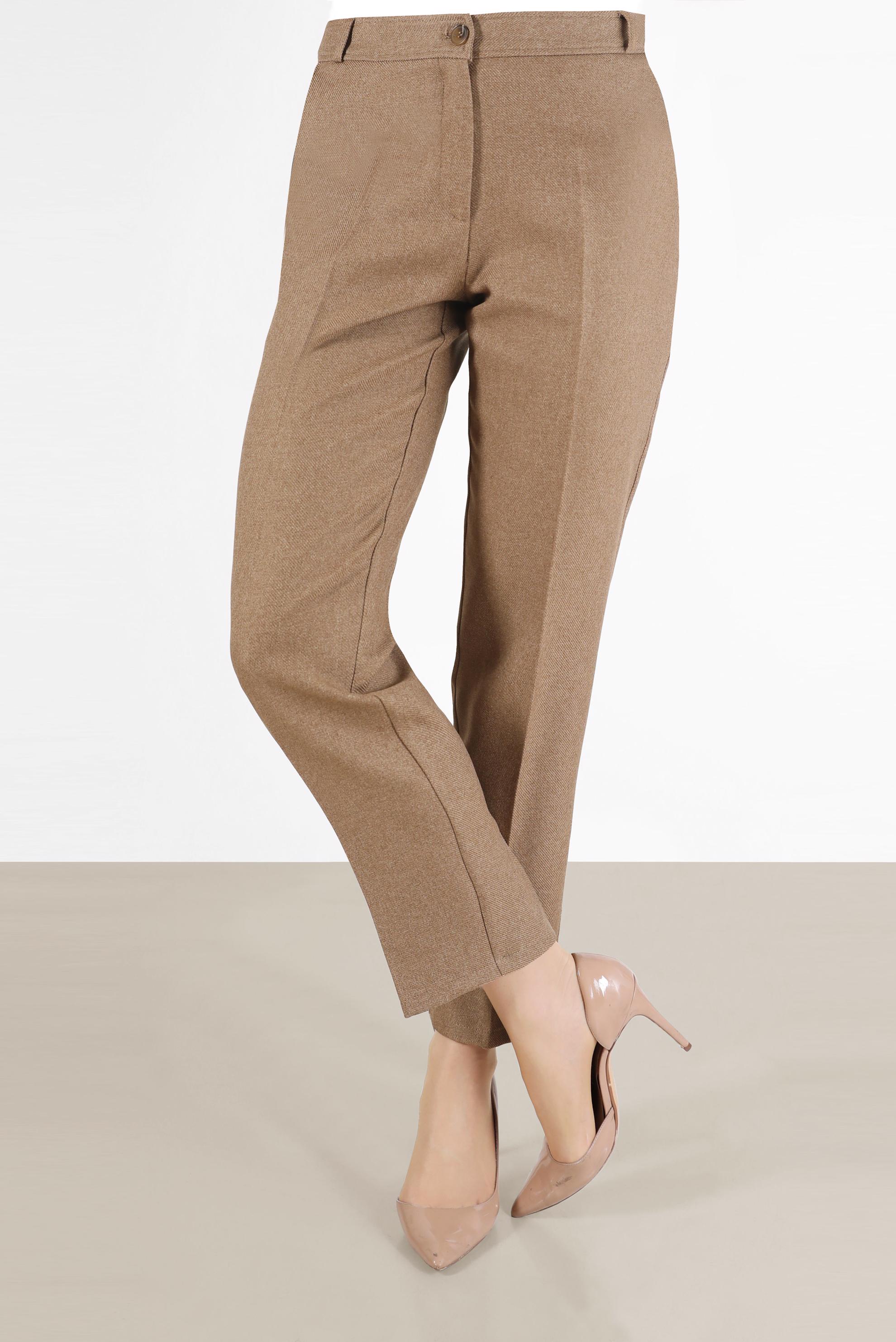 Tesettür giyim KAHVE BORU PAÇA PANTOLON 70287 