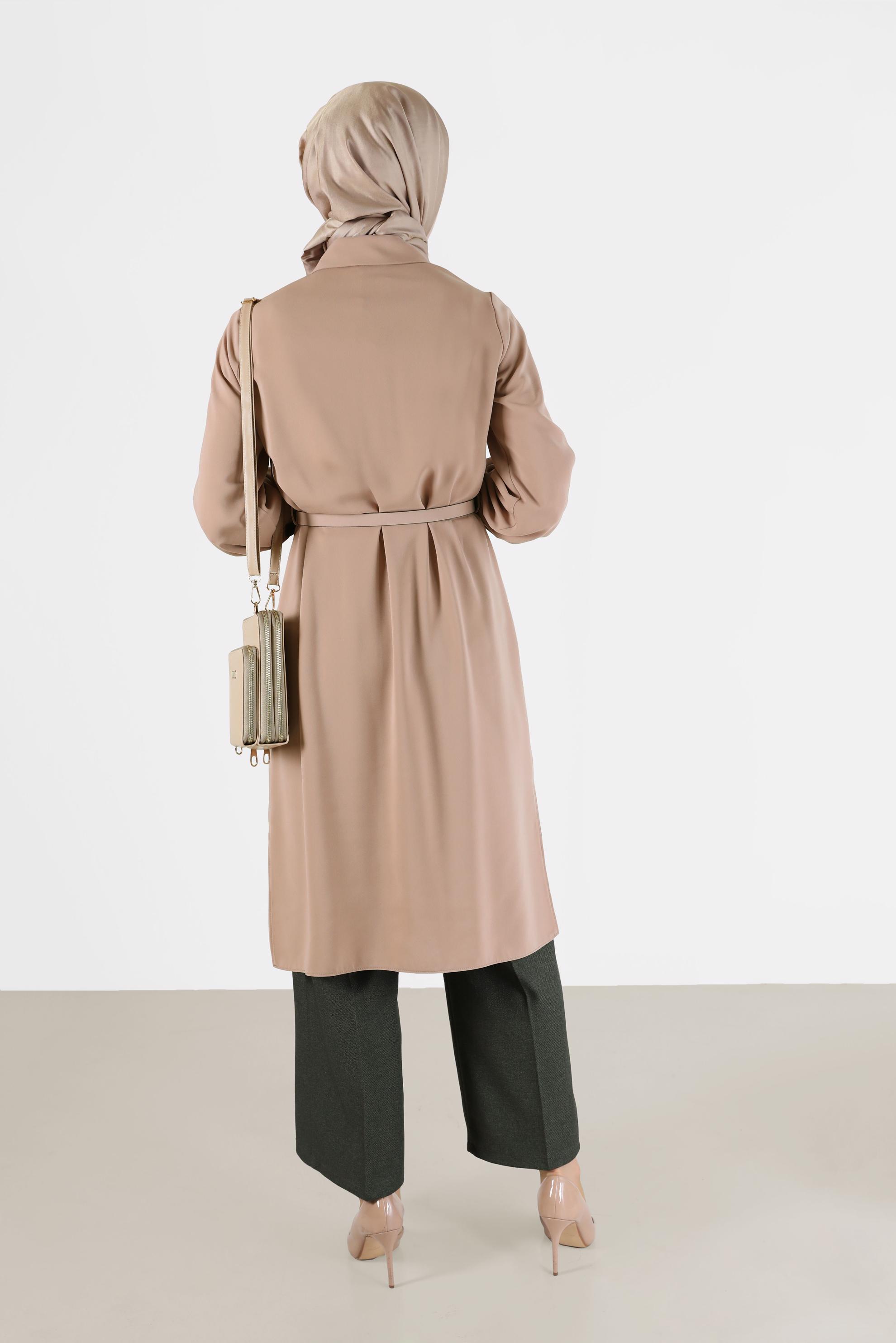 Tesettür giyim HAKİ GENİŞ KESİM PANTOLON 70288 