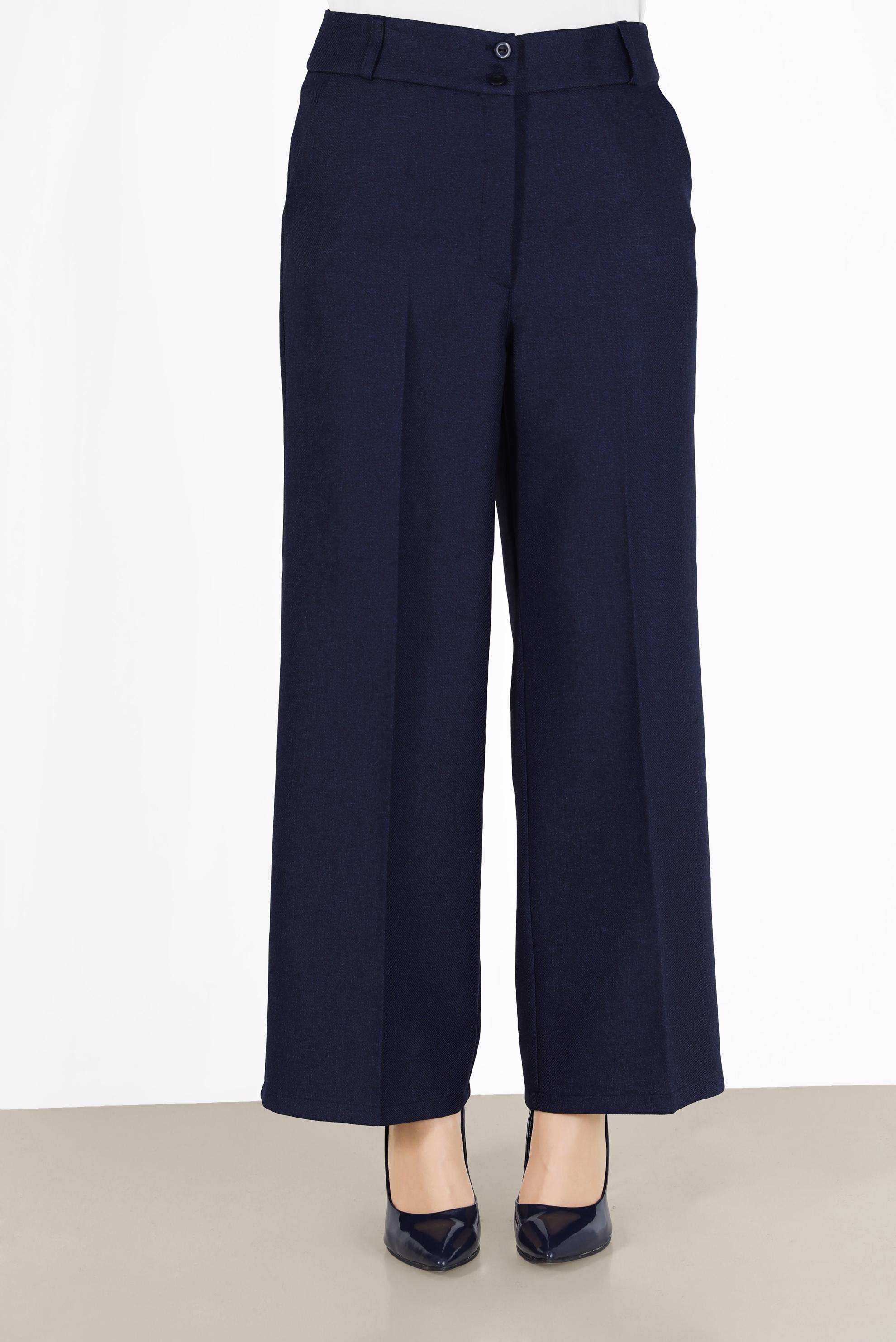 Tesettür giyim LACİVERT GENİŞ KESİM PANTOLON 70288 