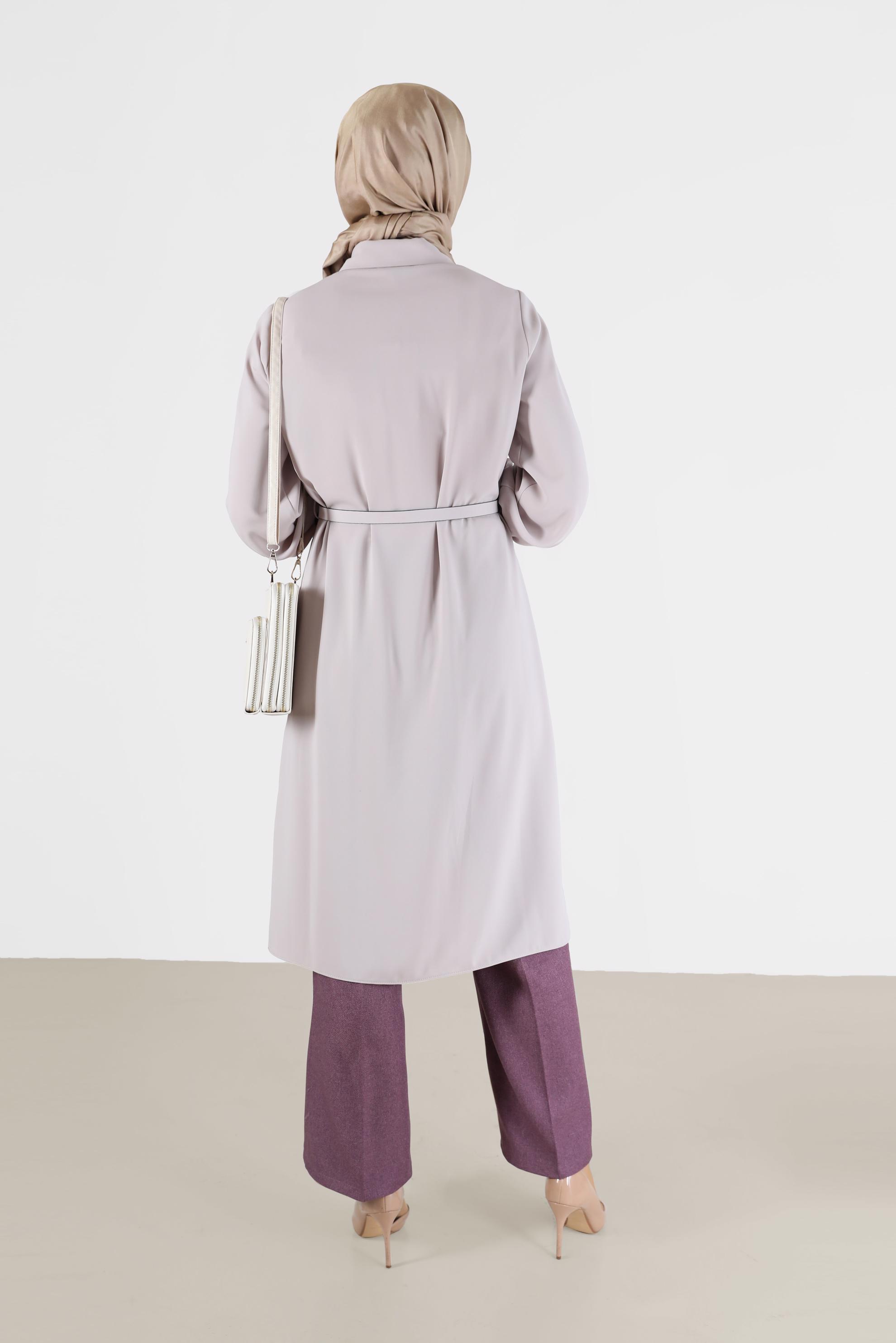 Tesettür giyim MOR GENİŞ KESİM PANTOLON 70288 