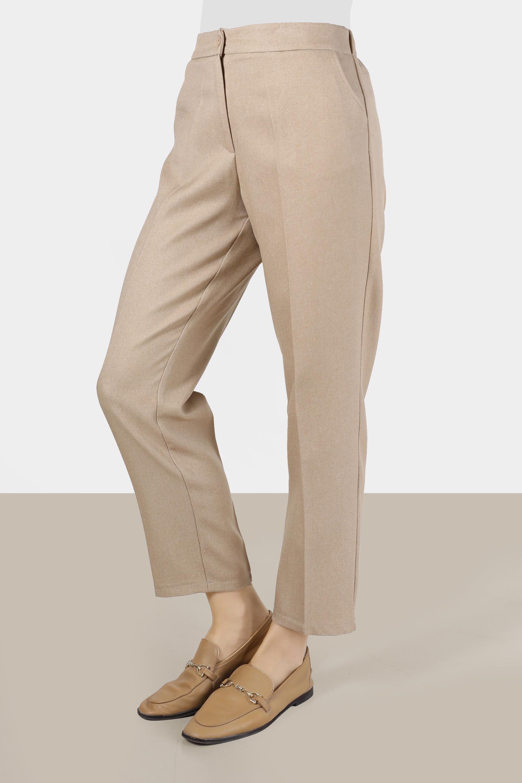 Tesettür giyim BEJ DAR PAÇA KLASİK PANTOLON 70289 