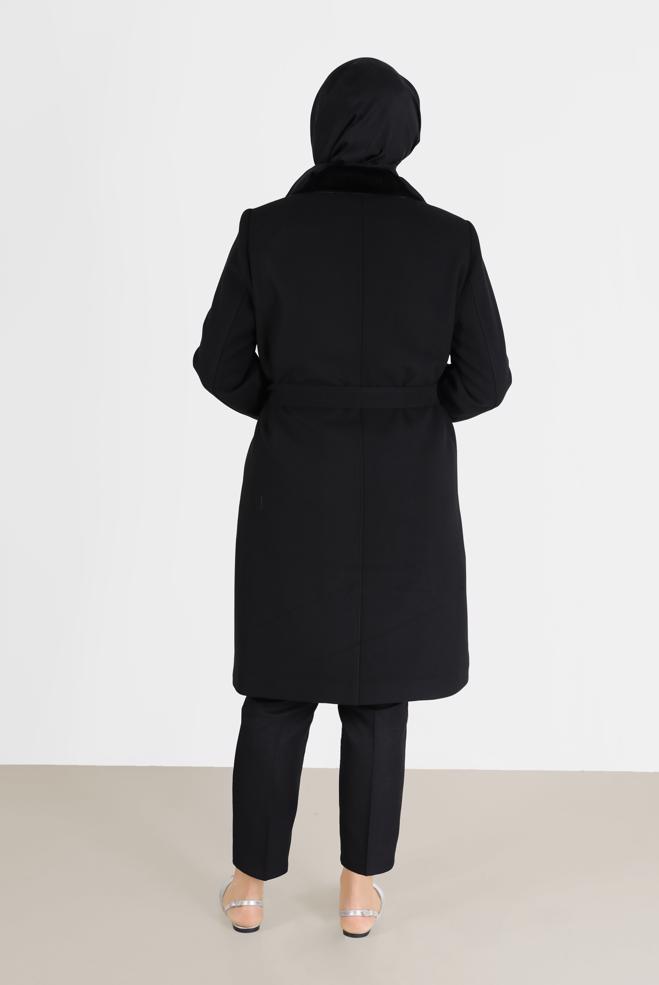 Vêtements hijab NOIR PANTALON À JAMBE SKINNY 70290 - ALVİNA