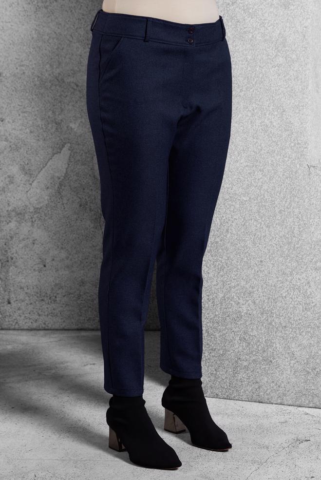 Hijab clothing NAVY BLUE SKINNY LEG PANTS 70290 - ALVİNA