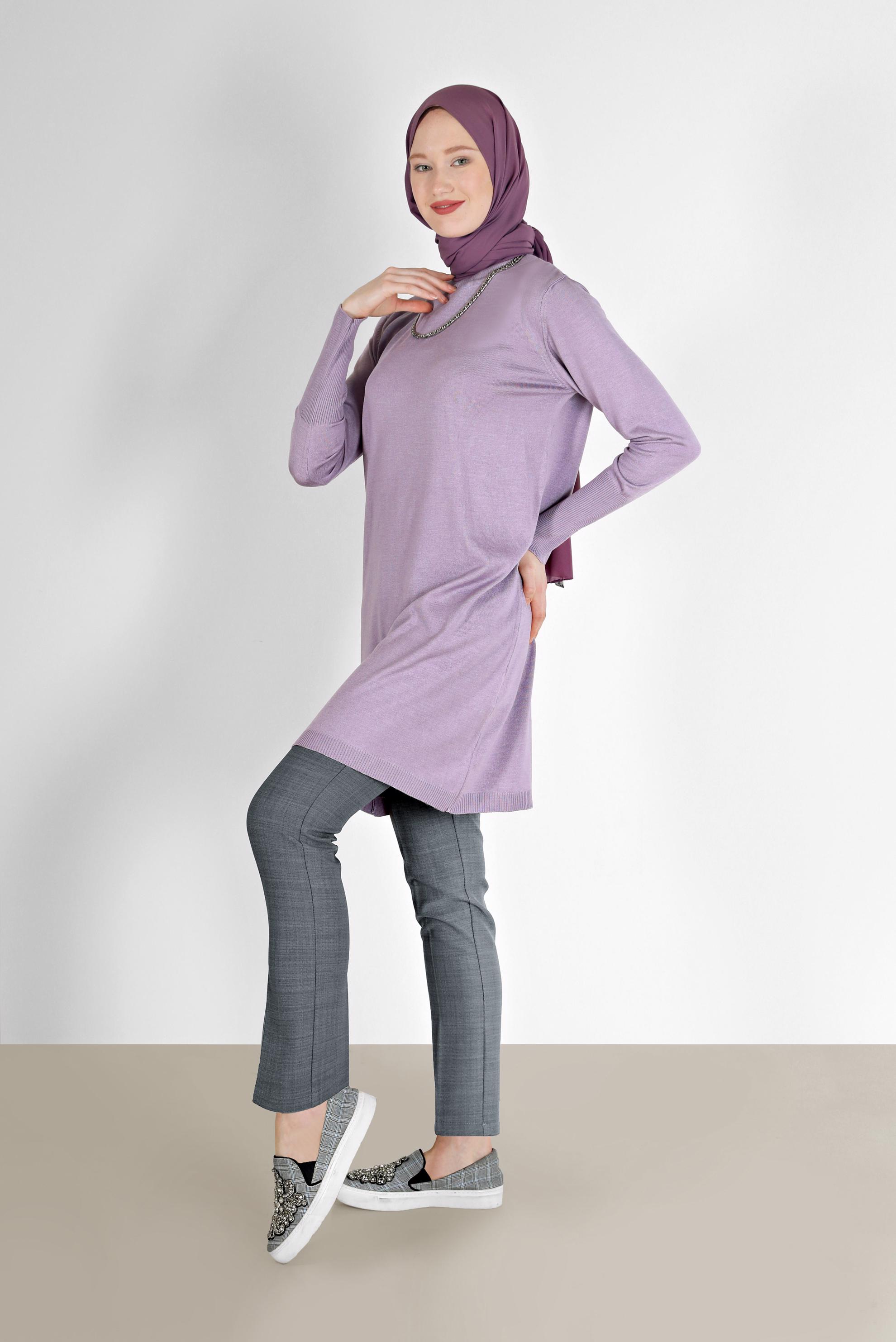 Tesettür giyim GRİ KLASİK PANTOLON 70291 