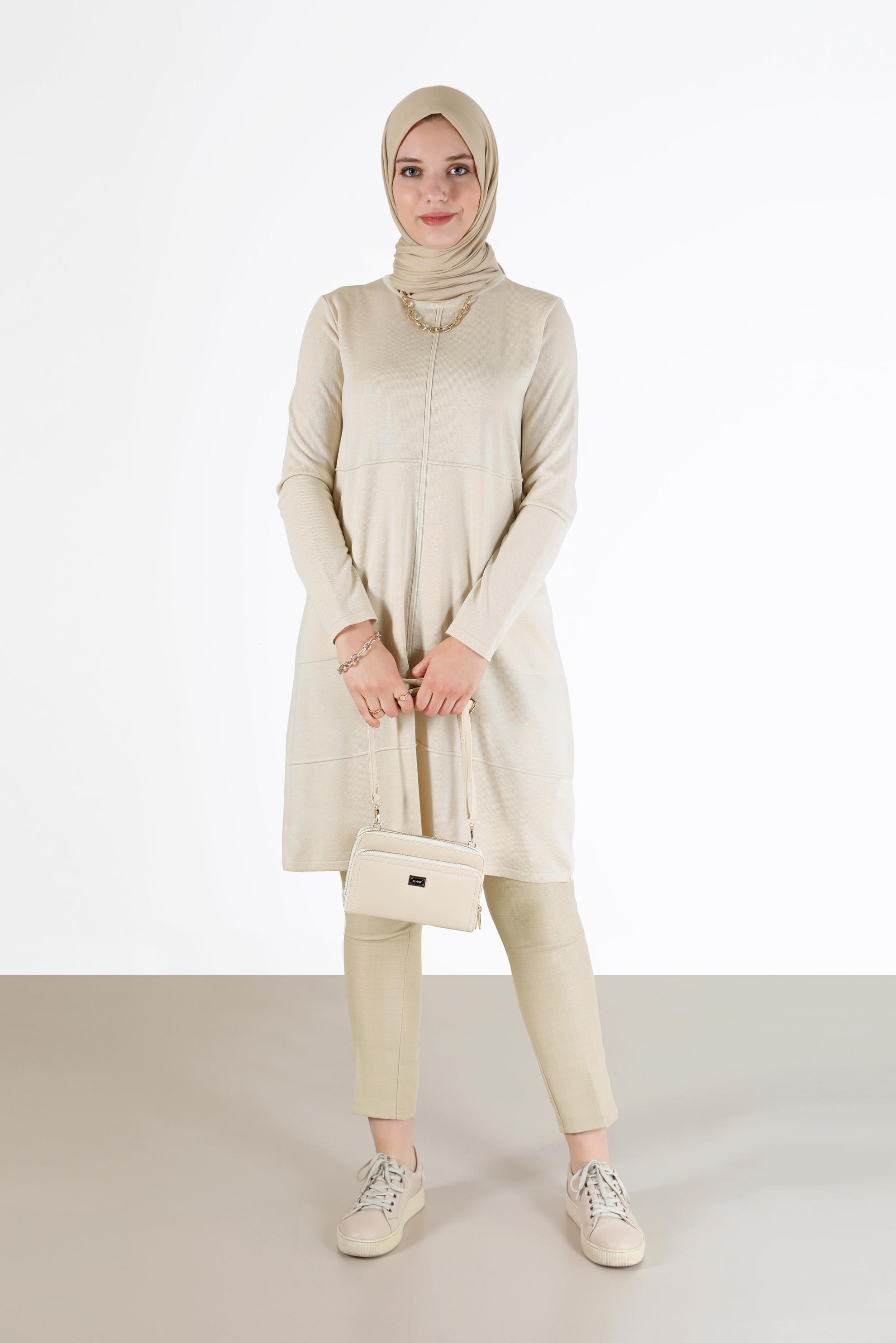 Tesettür giyim BEJ KLASİK PANTOLON 70291 