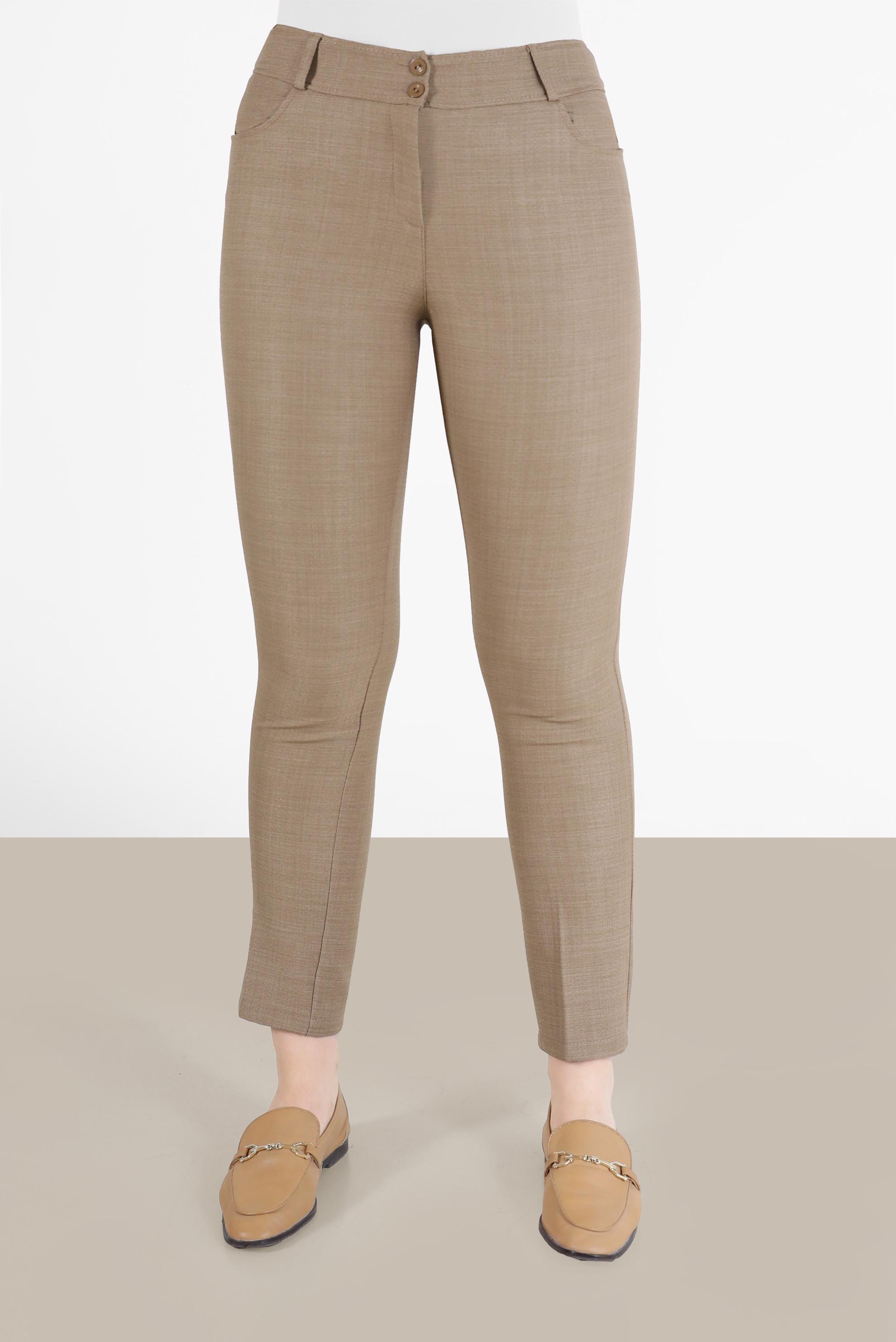 Hijab clothing BROWN CLASSIC TROUSERS 70291