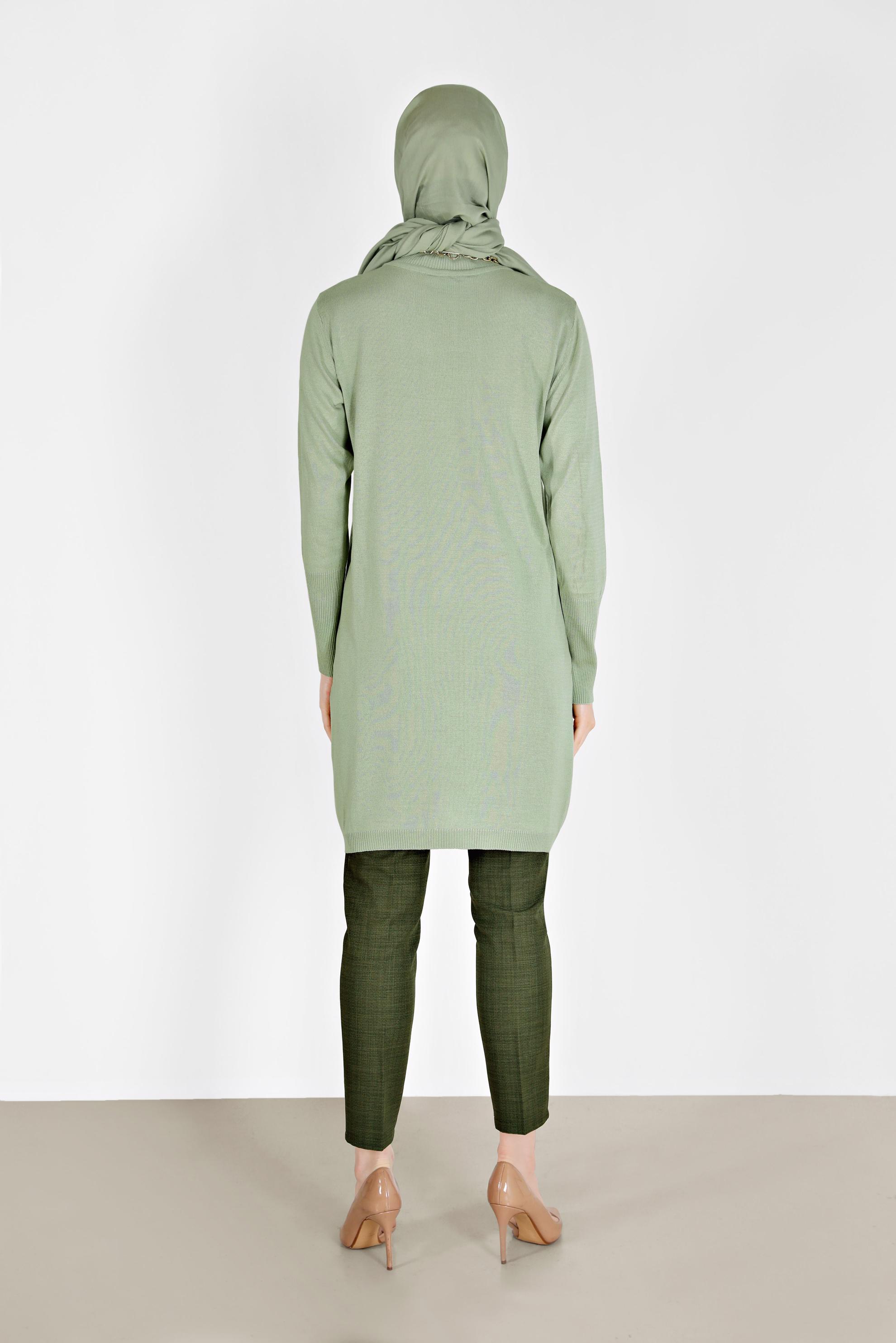 Tesettür giyim HAKİ KLASİK PANTOLON 70291 