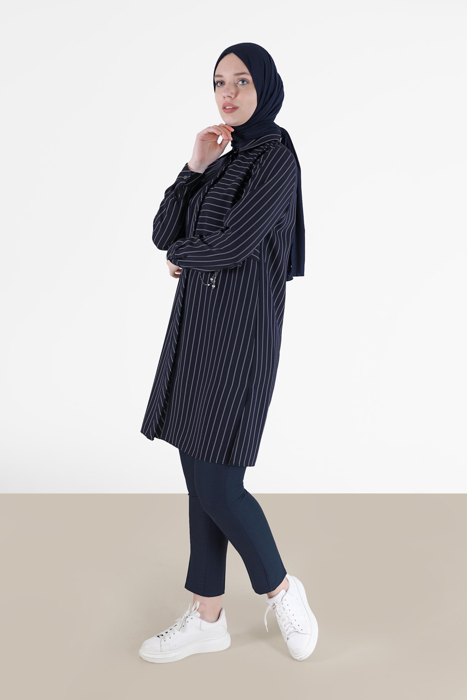 Tesettür giyim LACİVERT KLASİK PANTOLON 70291 