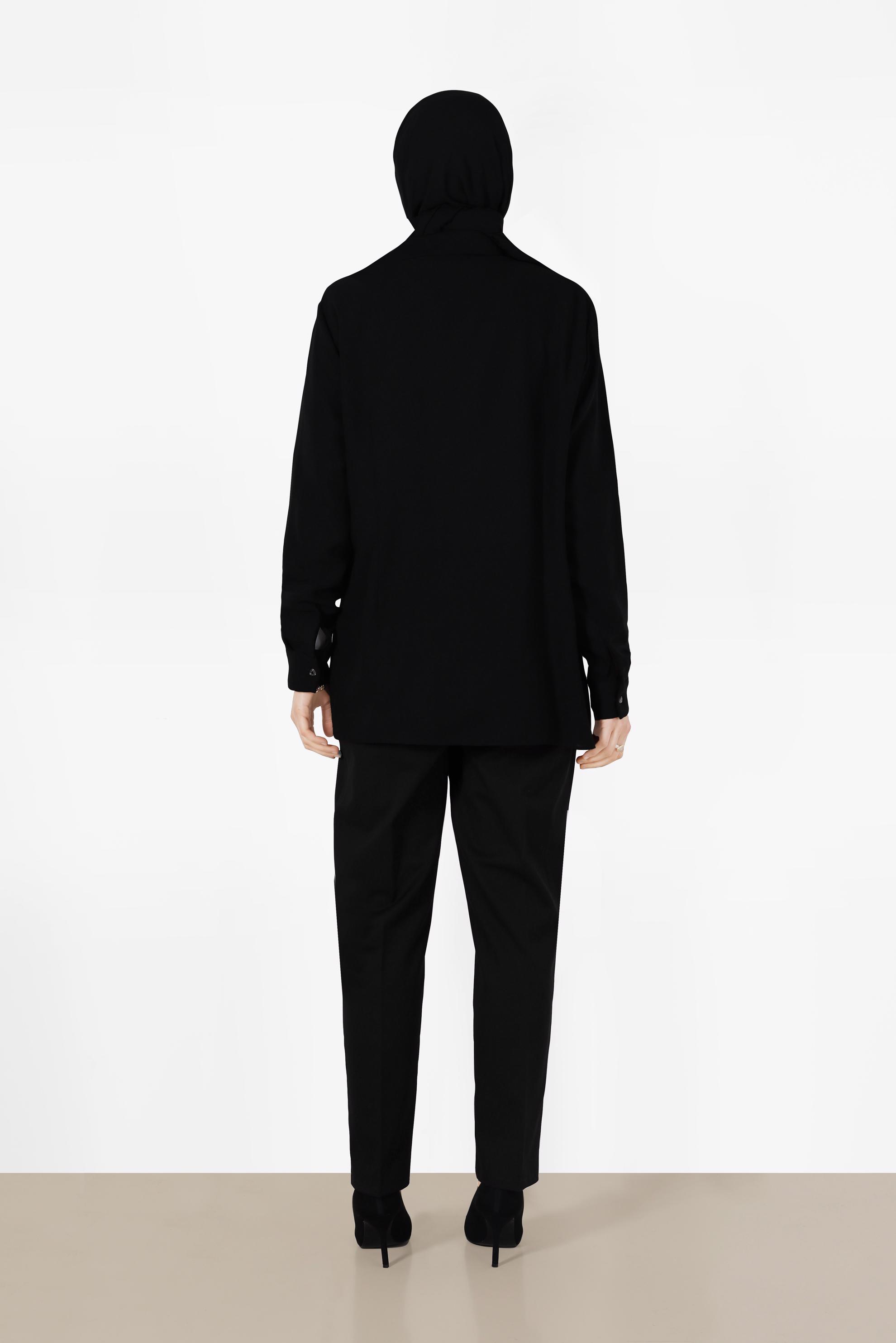 Tesettür giyim SİYAH KLASİK KESİM PANTOLON 70292 