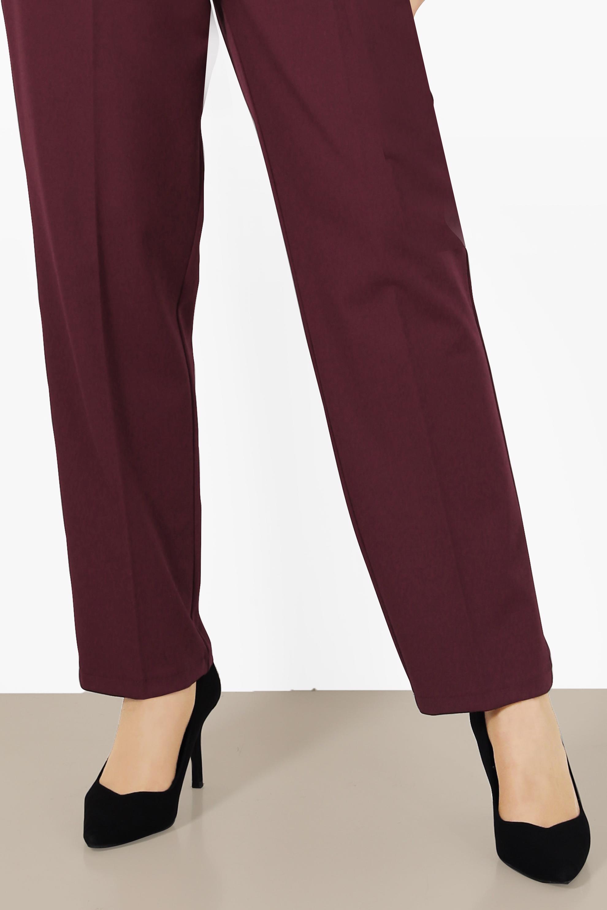 Tesettür giyim BORDO KLASİK KESİM PANTOLON 70292 