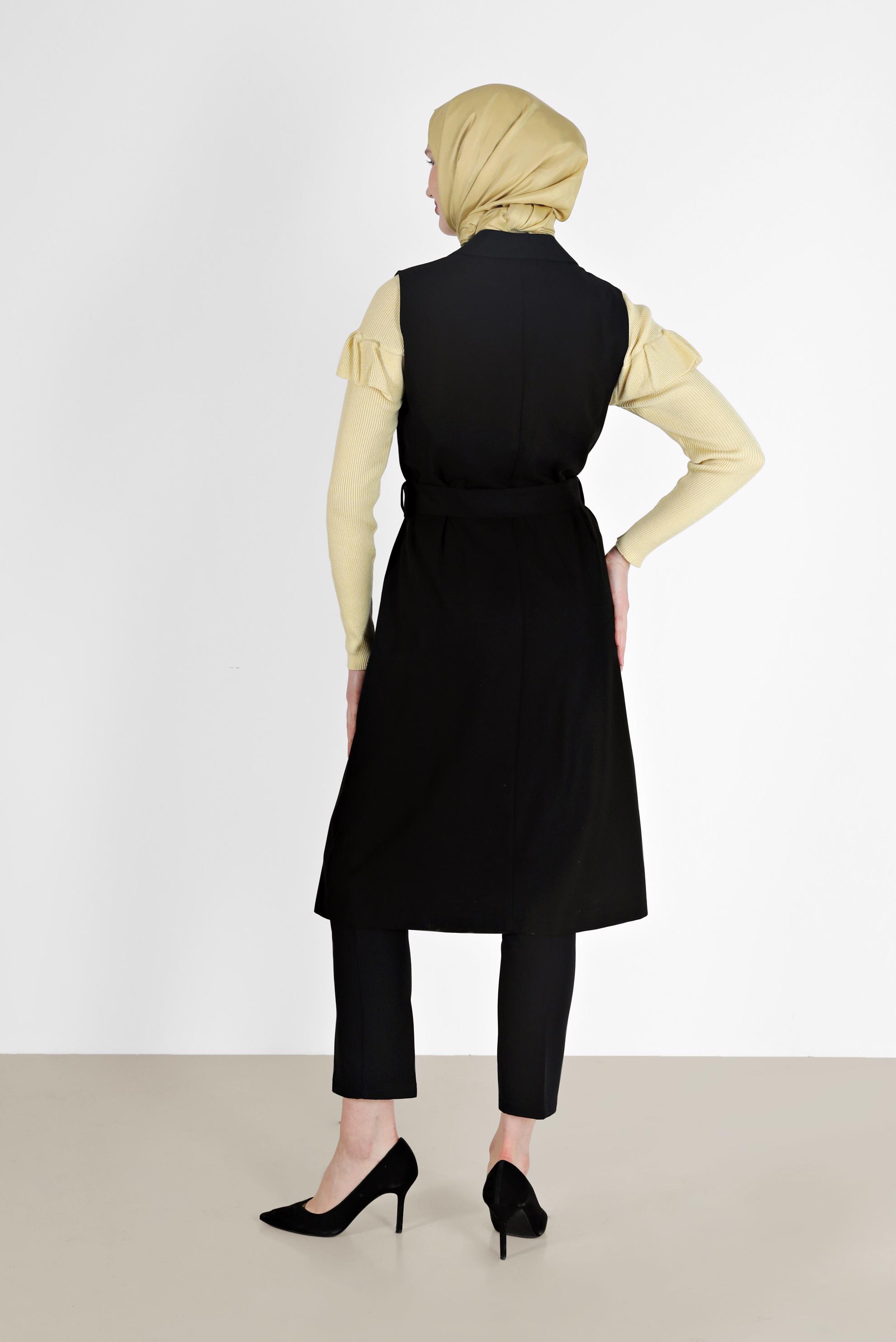 Tesettür giyim SİYAH DAR PAÇA PANTOLON 70293 