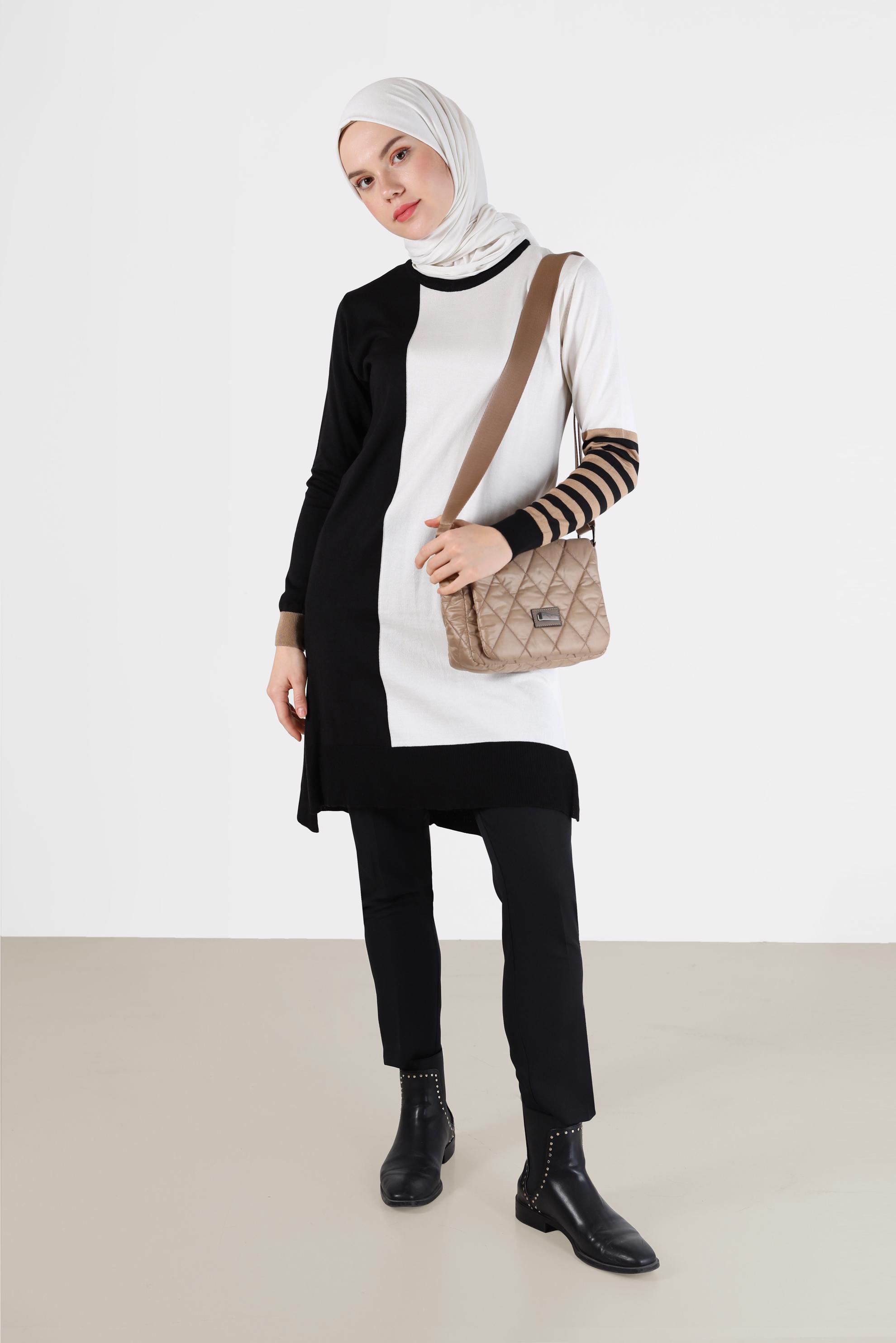 Tesettür giyim SİYAH DAR PAÇA PANTOLON 70294 