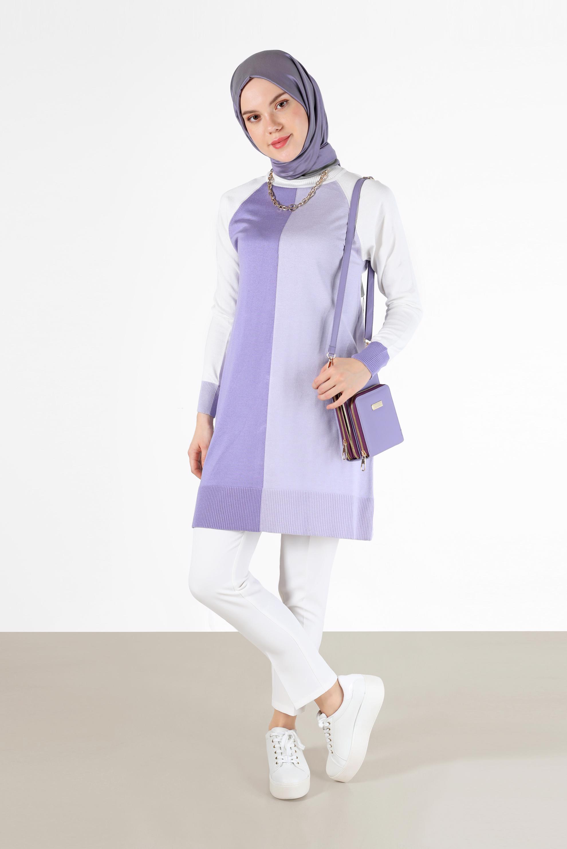 Tesettür giyim BEYAZ DAR PAÇA PANTOLON 70294 