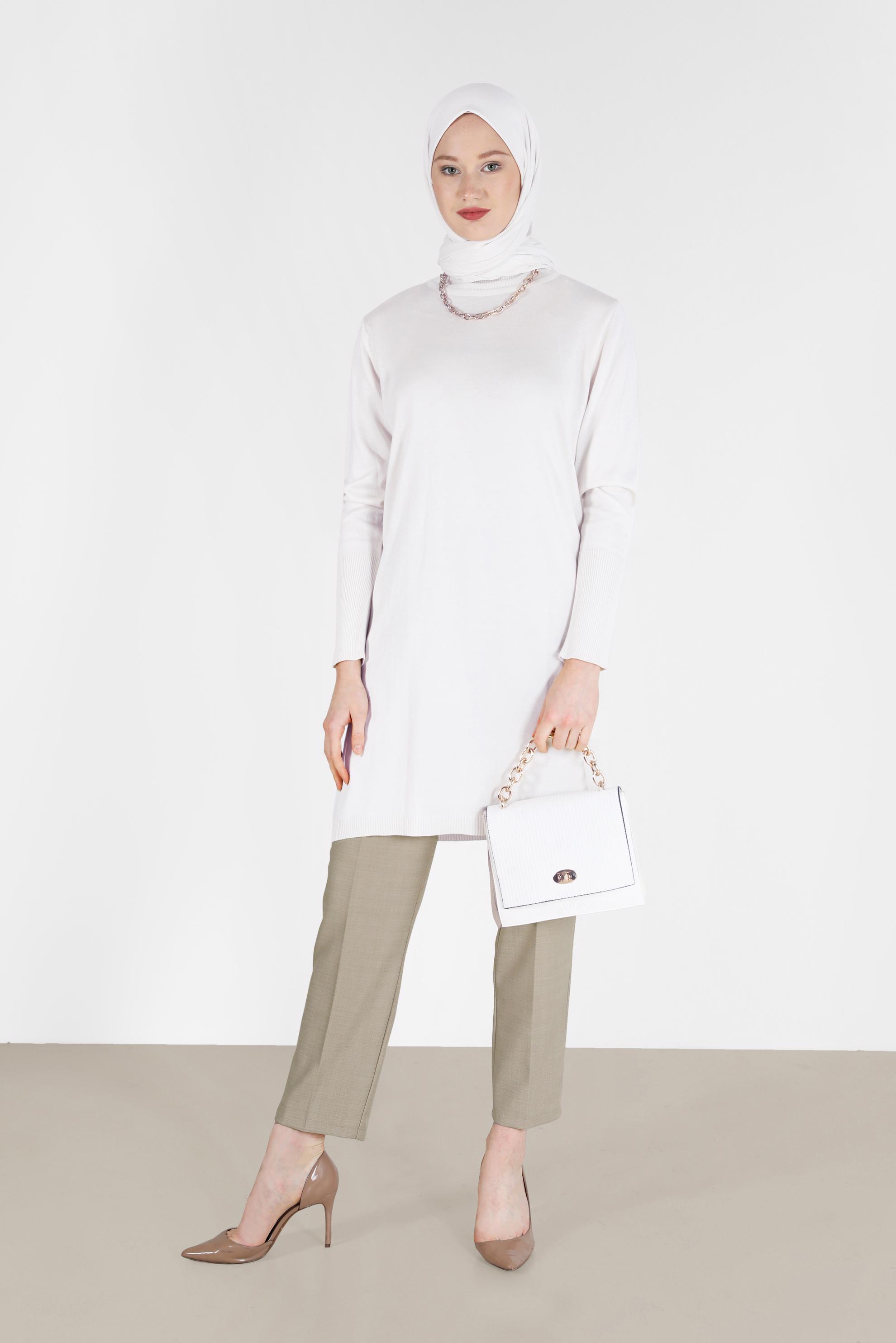Tesettür giyim BEJ KLASİK PANTOLON 70295 
