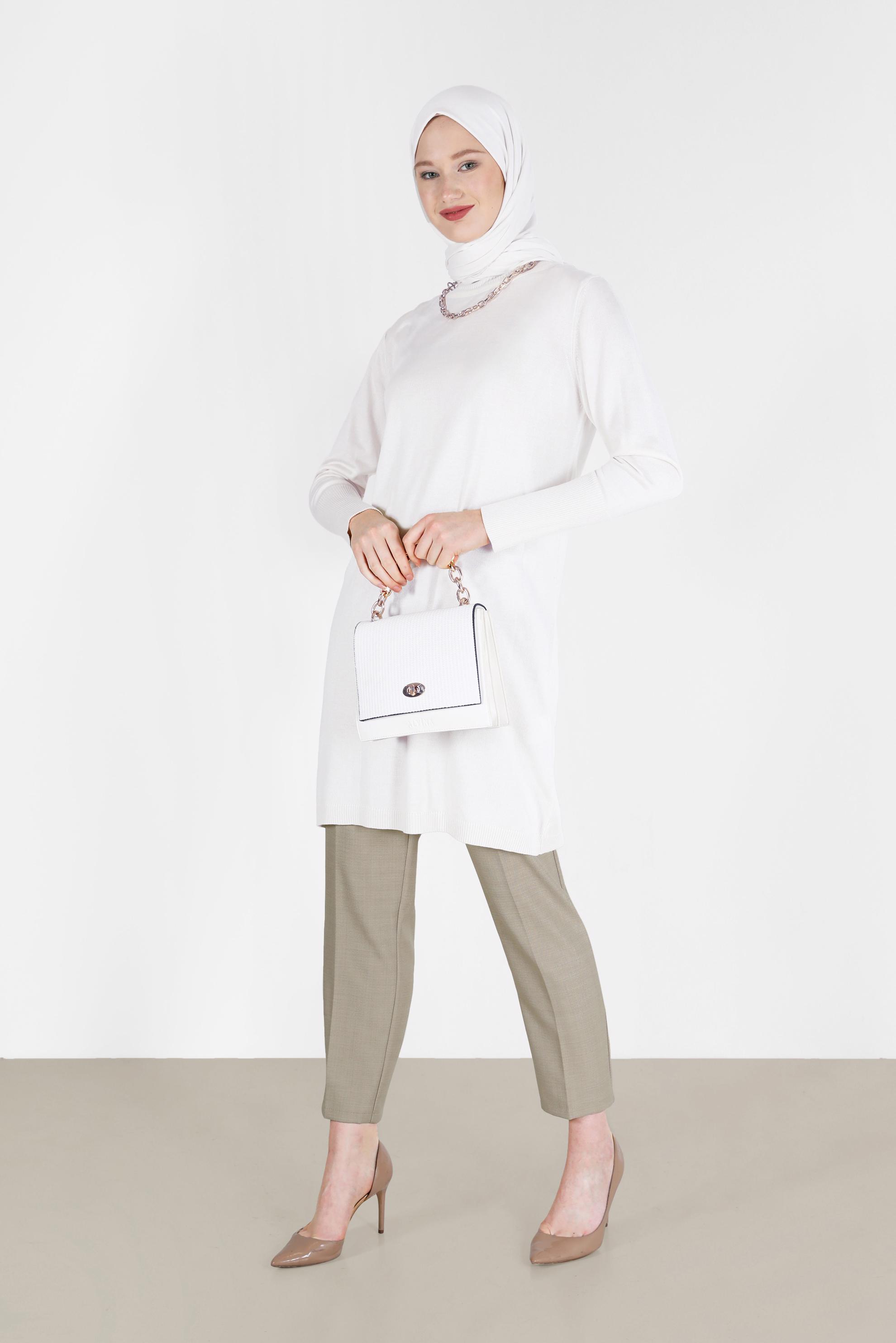 Tesettür giyim BEJ KLASİK PANTOLON 70295 