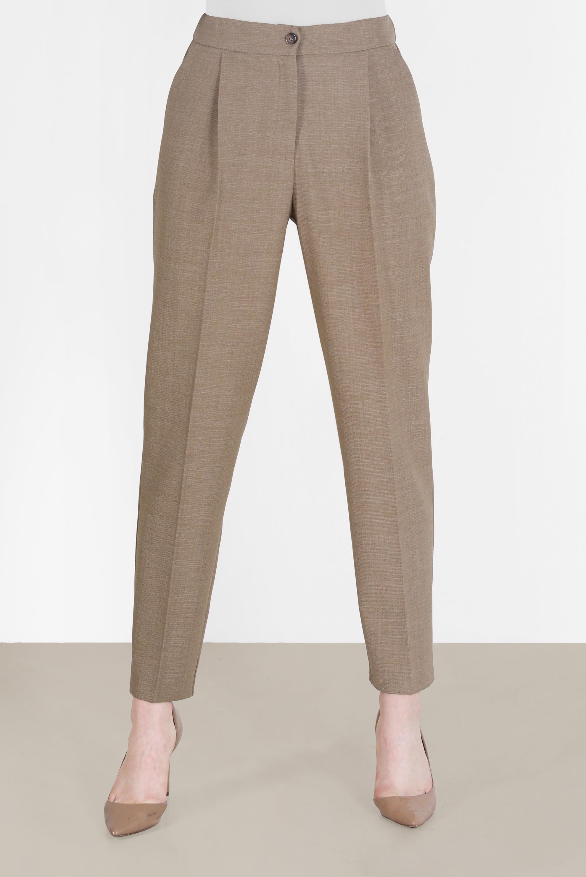 Tesettür giyim KAHVE KLASİK PANTOLON 70295 