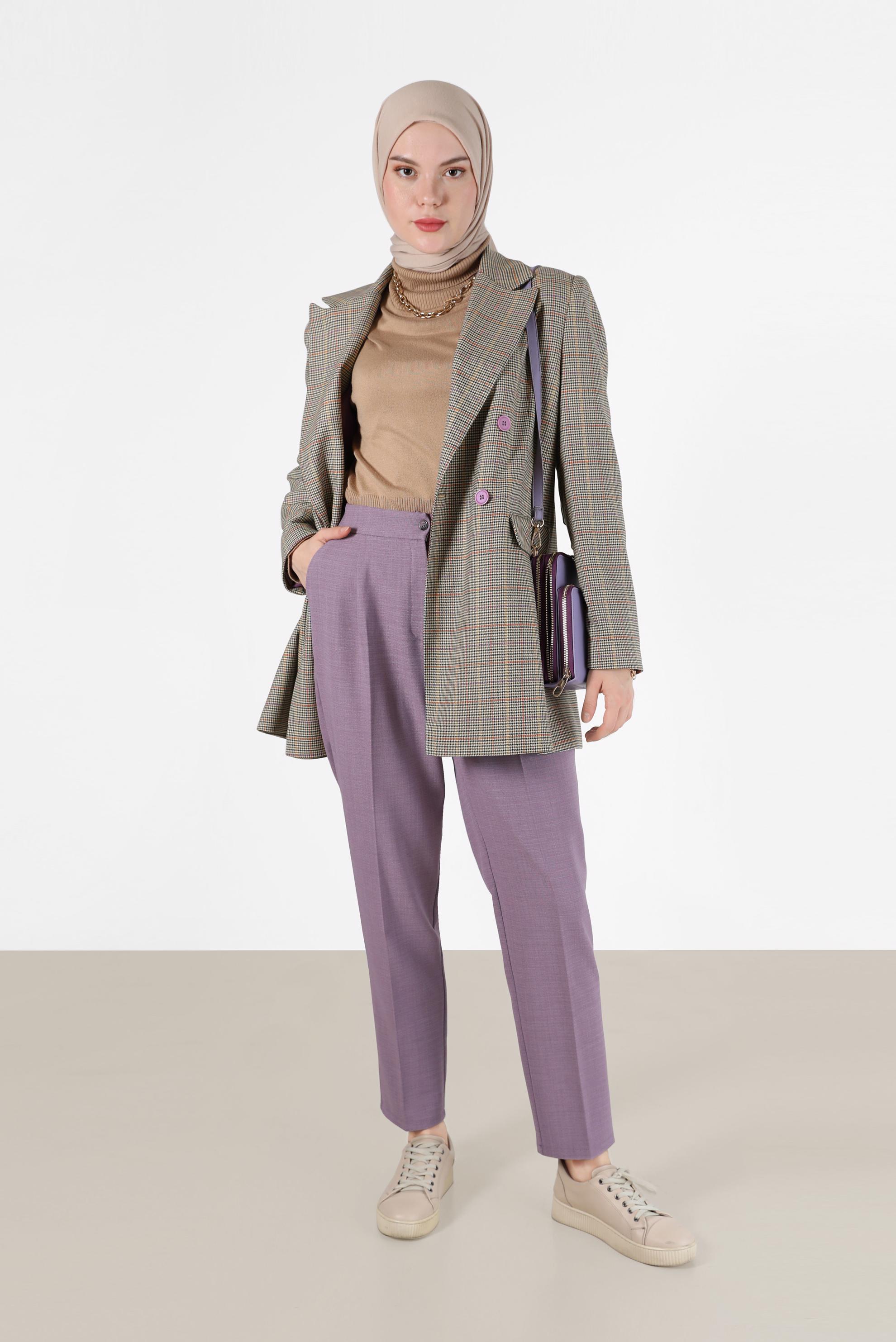 Tesettür giyim MOR KLASİK PANTOLON 70295 