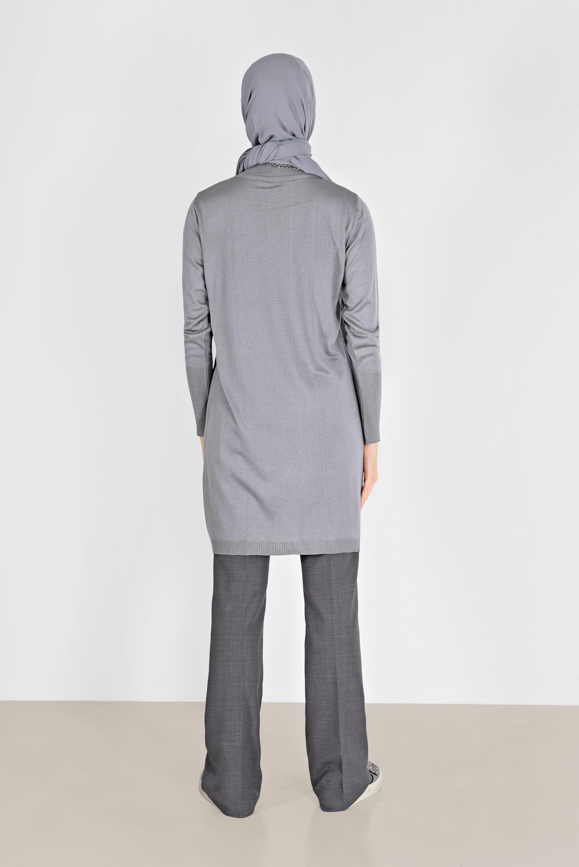 Hijab clothing GREY FLARED TROUSERS 70296 